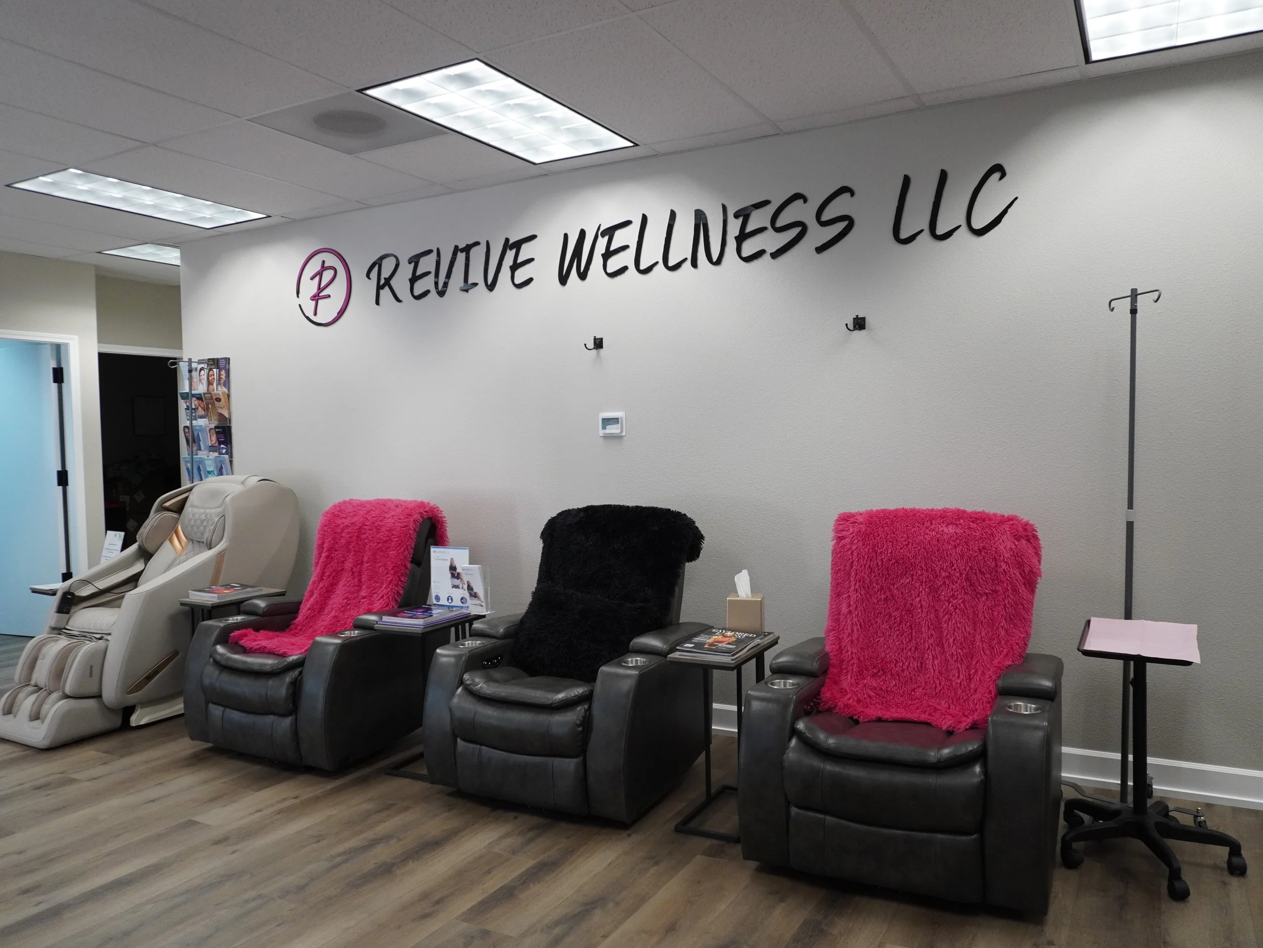 The Revive Wellness team inside their med spa clinic in Kennewick WA