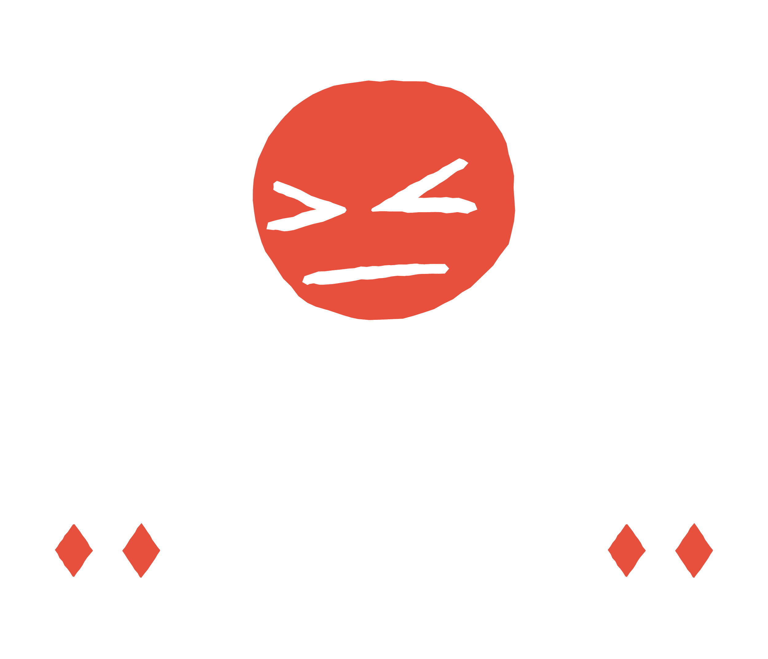 Logo for Spiteful Brewing featuring a red frowning face with squinted eyes above the word 'SPITEFUL' in white, bold, uneven lettering, and 'BREWING' below it in smaller white letters, with small red diamonds on either side.