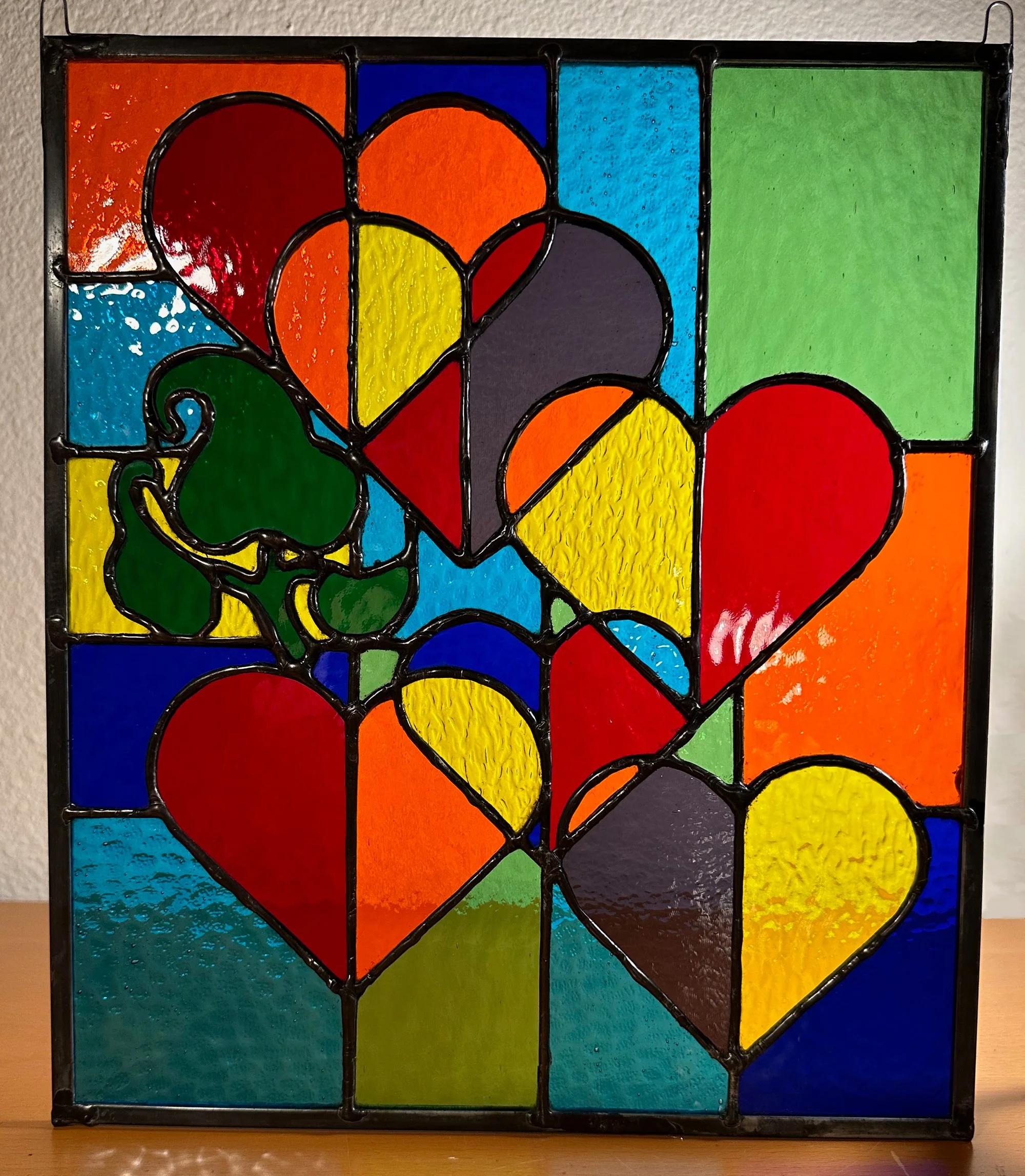 Given to honor outgoing president of organization. (Green leafy looking logo)