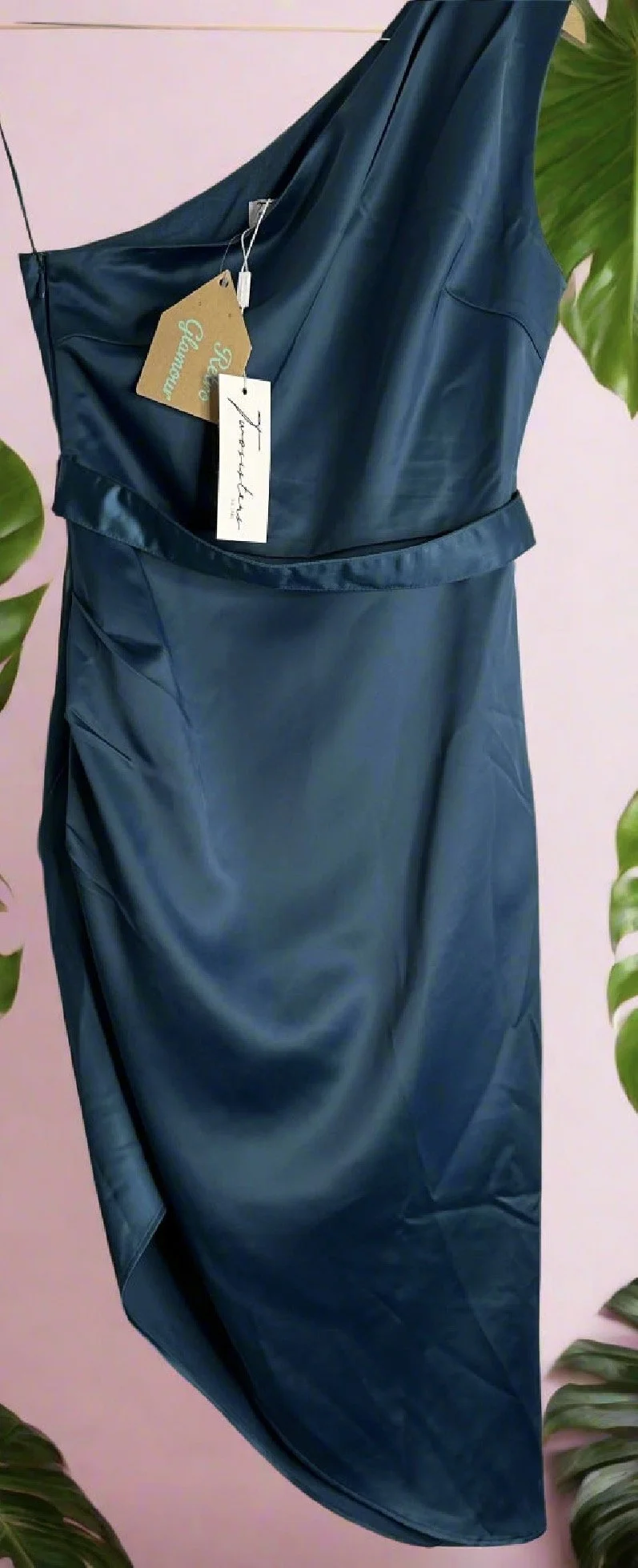 Emerald Green Formal Dress - Elegant Evening (Size 8)