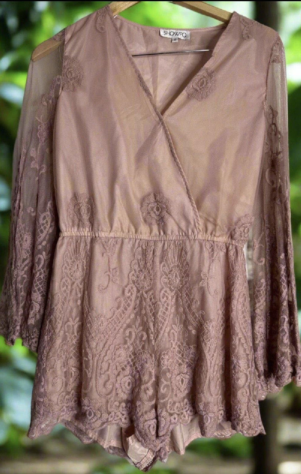 Pink Lace Playsuit - Romantic Party (Size 10)