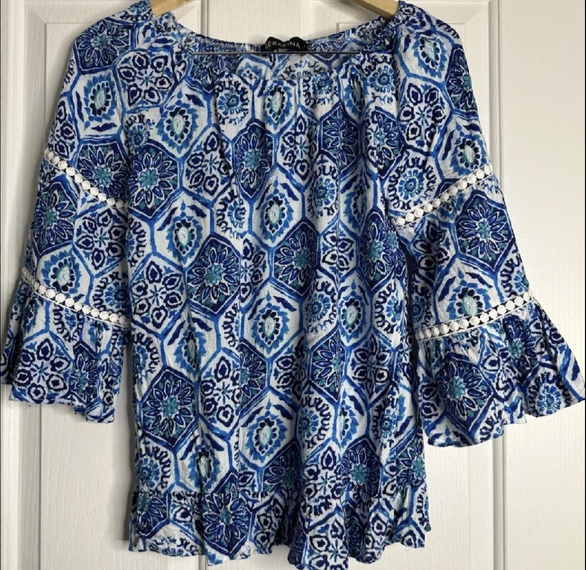 *NEW 'Serafina' Bell Sleeve Blouse- smart casual (Size XS)