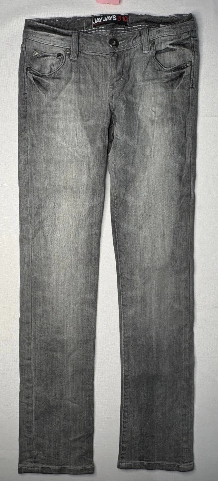 Black Rockabilly Stonewash - Slim-fit Denim Jeans (Size 10)