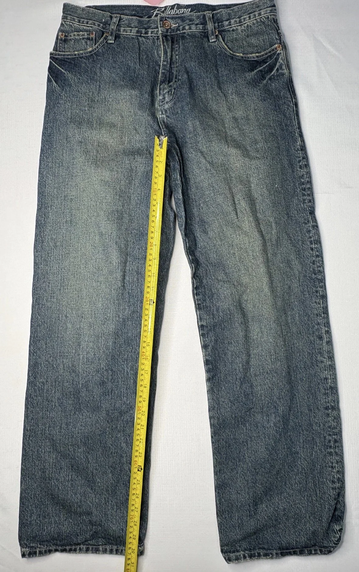 Vintage Wide Leg Denim Jeans - Mens relaxed fit (Size 34)