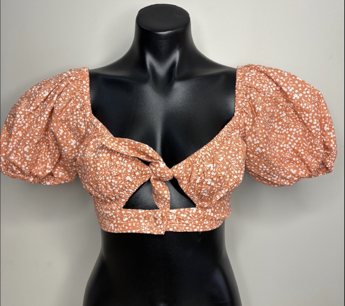 NEW 'SABO' Off-Shoulder Bolero Crop Blouse-Smart (Size XS)