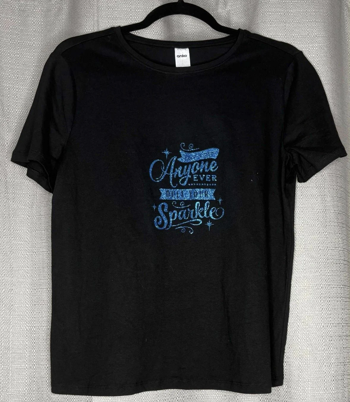 *NEW 'Don't Let Anyone Dull Your Sparkle' Print T-Shirt- Casual (Size 10)