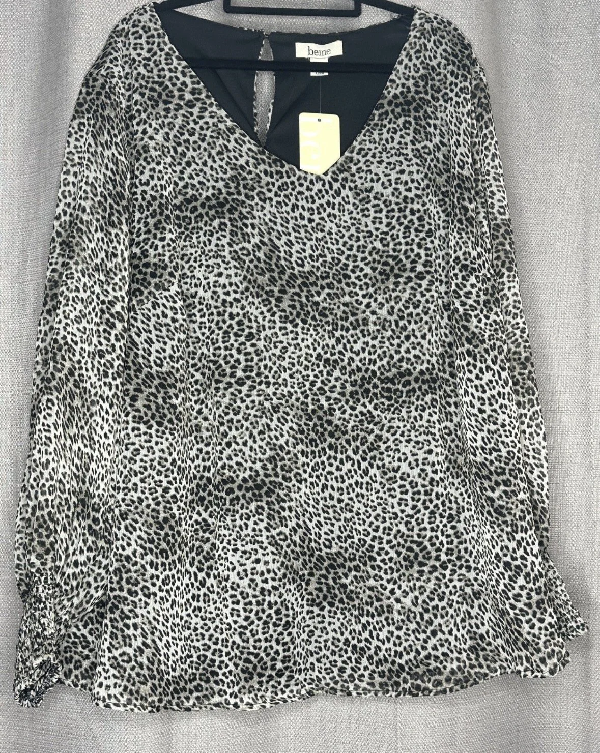 Plus Size Autograph  Leopard Print Lined Blouse- Boho Smart (Size 22)