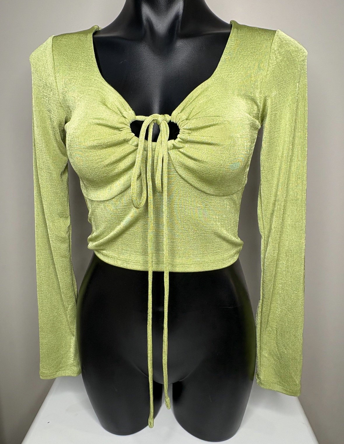 Sweet Pear Stretch Silk Top - Luxe Comfort (Size 10)