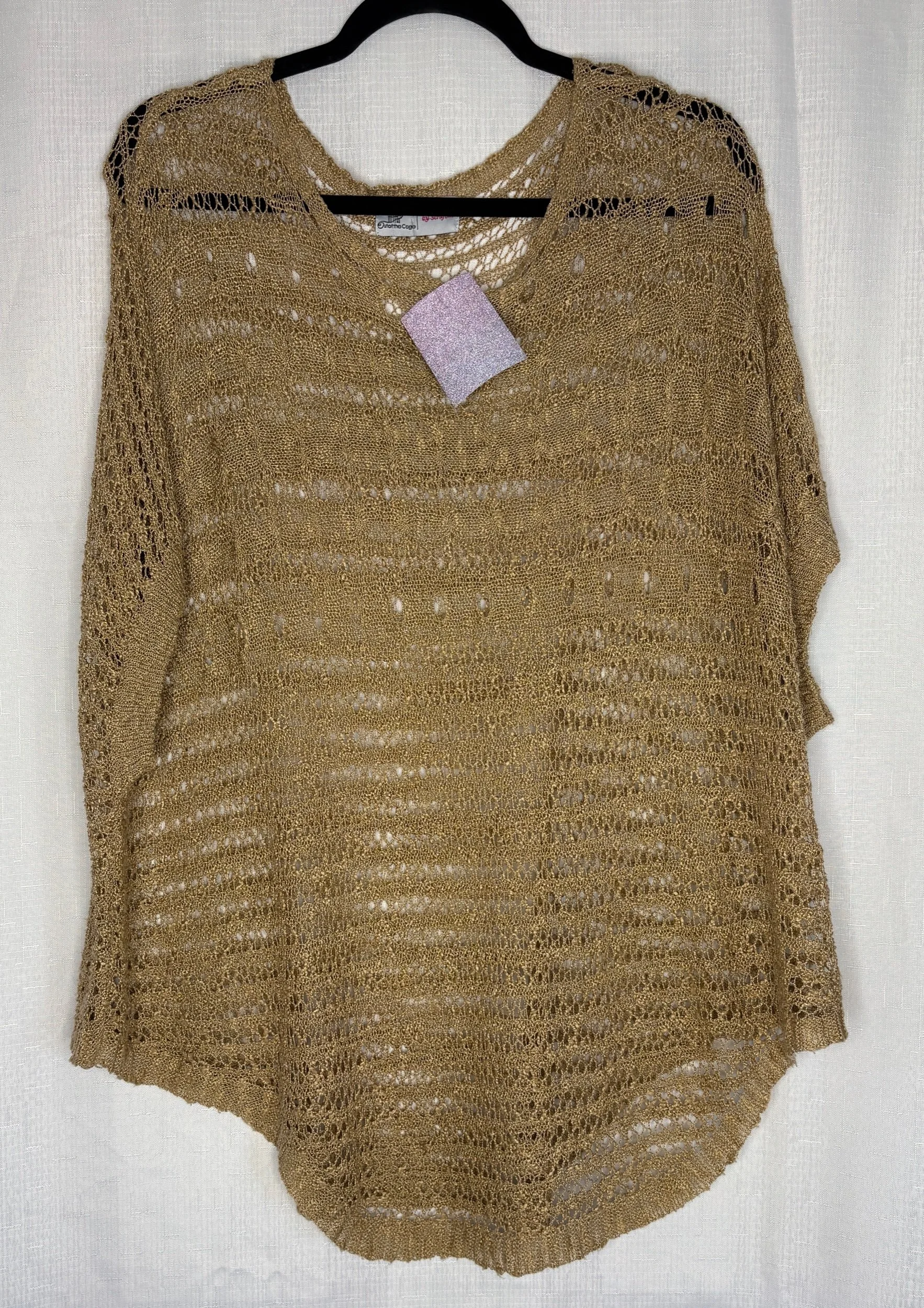 Plus Size Serafina Gold Knitted Top - Smart Chic (Size 18)