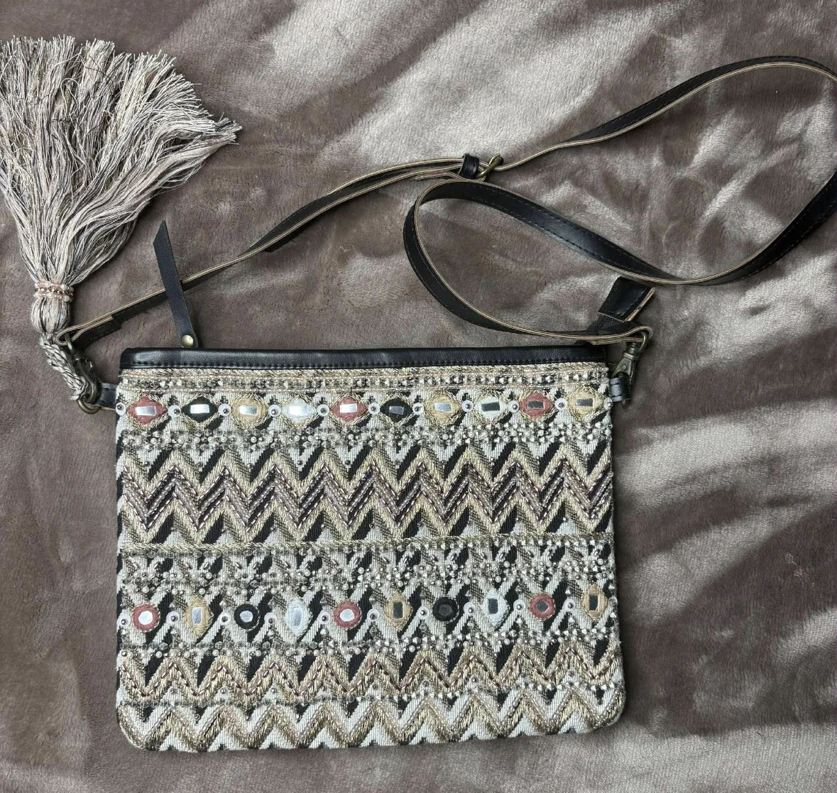 ‘Betts' Bejeweled Cross-Body Bag