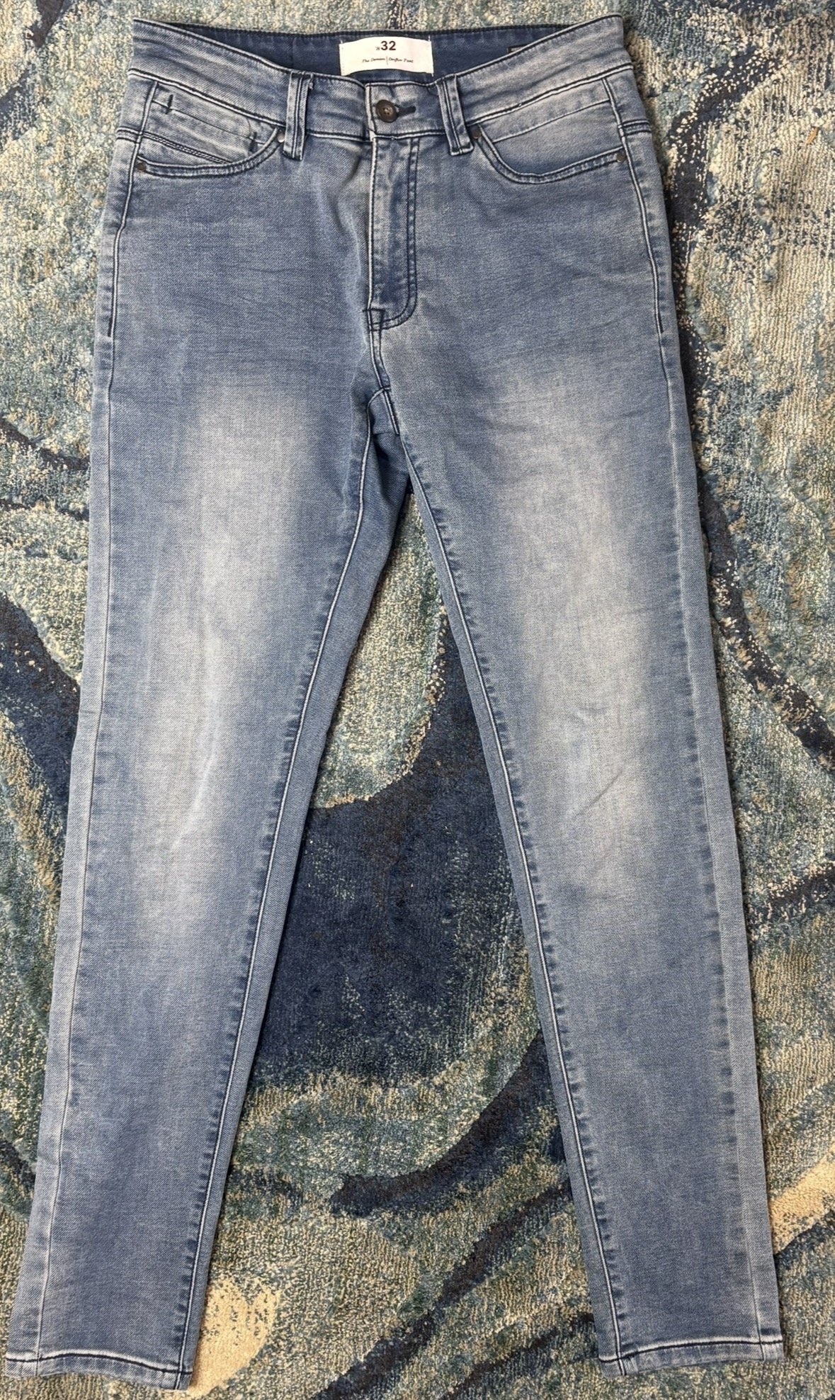 Mens Industrie Denim Drifter Pant Faded Denim (Size 32)