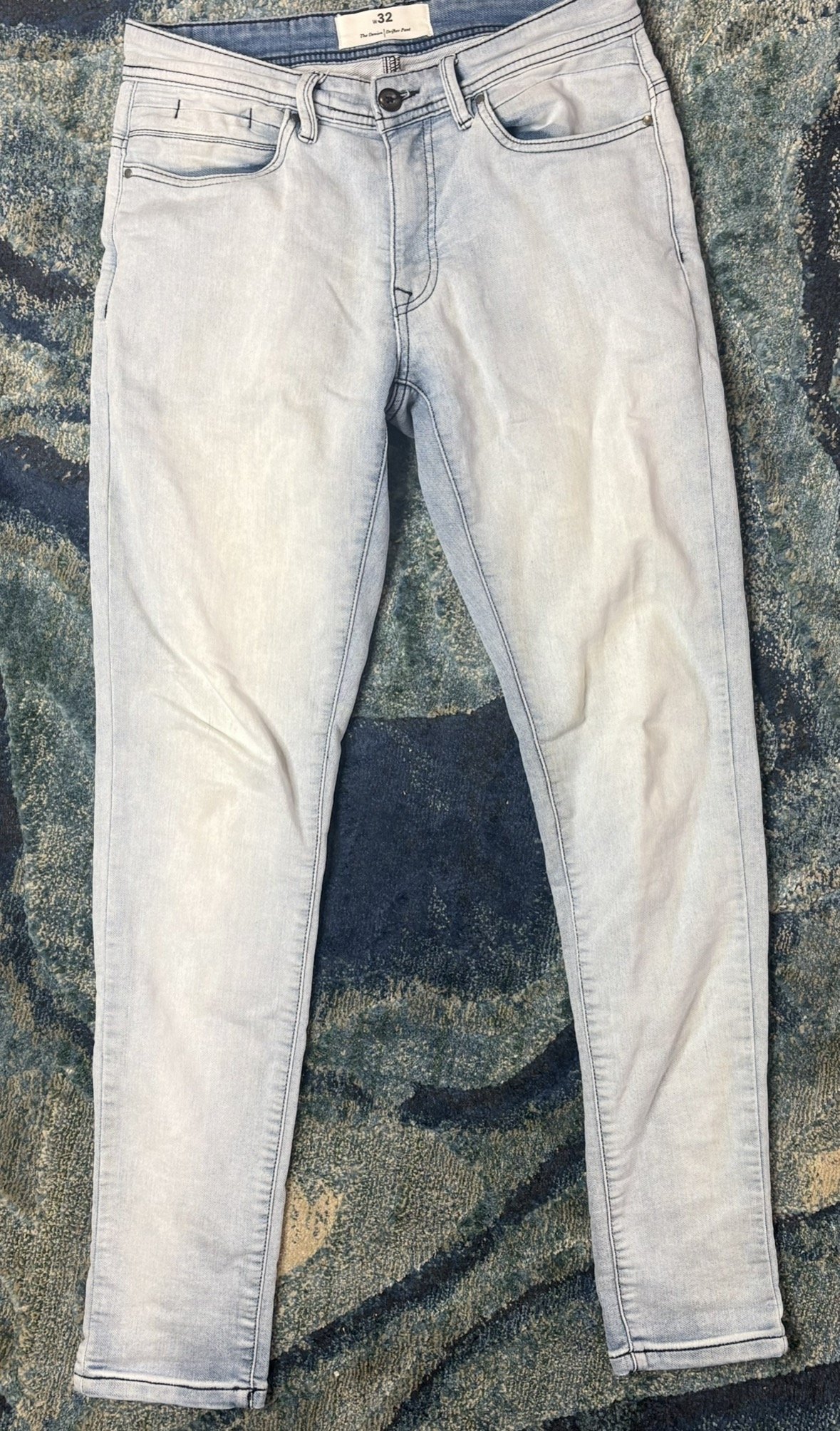 Mens Industrie Light denim Drifter Pant- Smart Casual (Size 32)