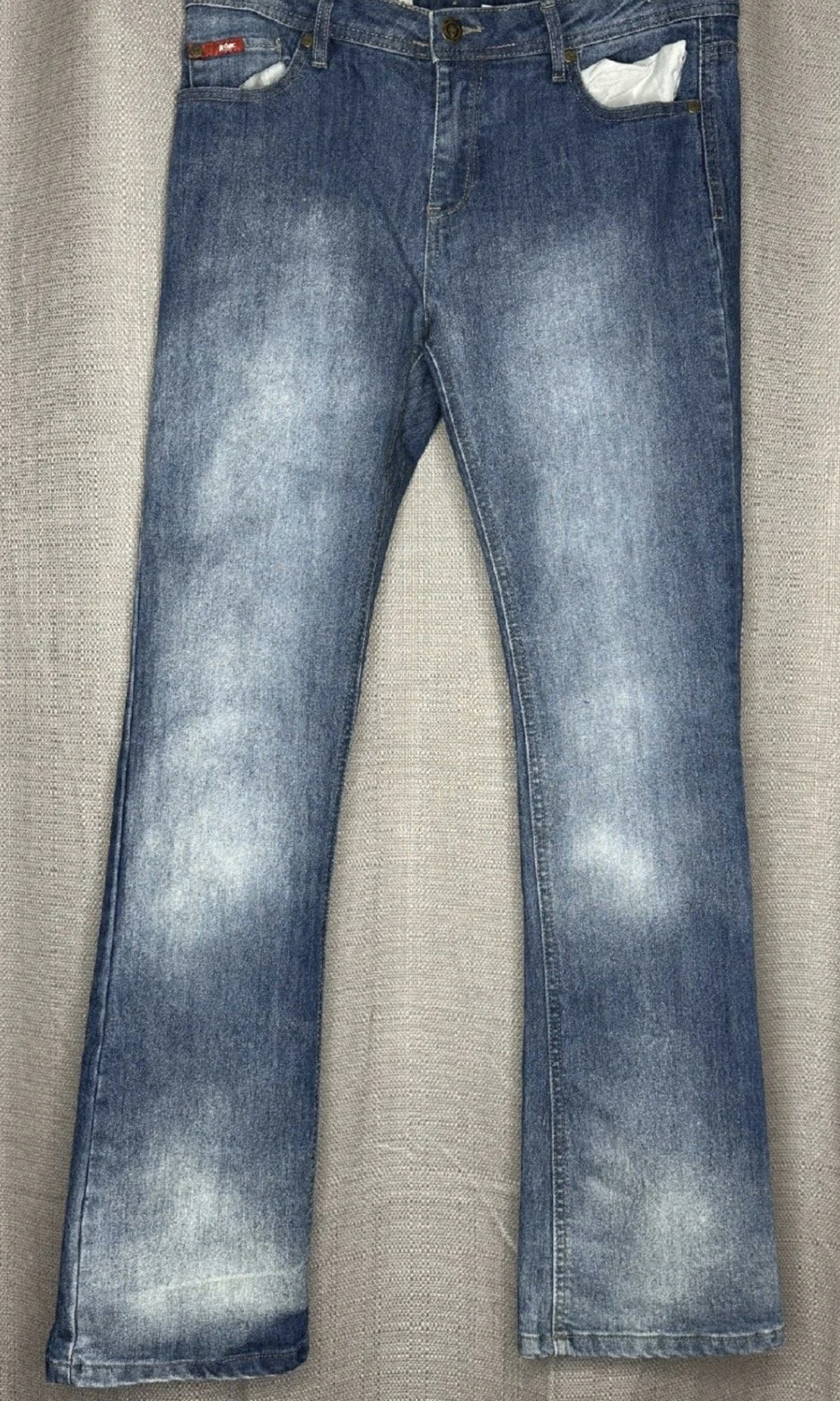'Lee Cooper' Bootleg Faded Denim Jeans- Casual Boho (Size 10)