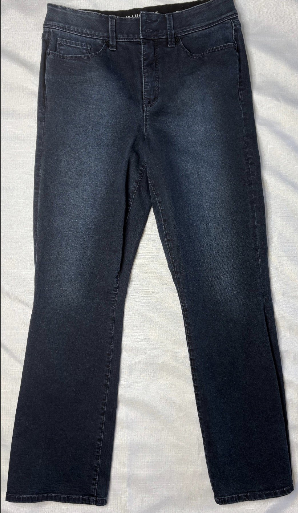 'Jeanswest' Dark Denim Tummy Trimmer Jeans- Smart (Size 12)