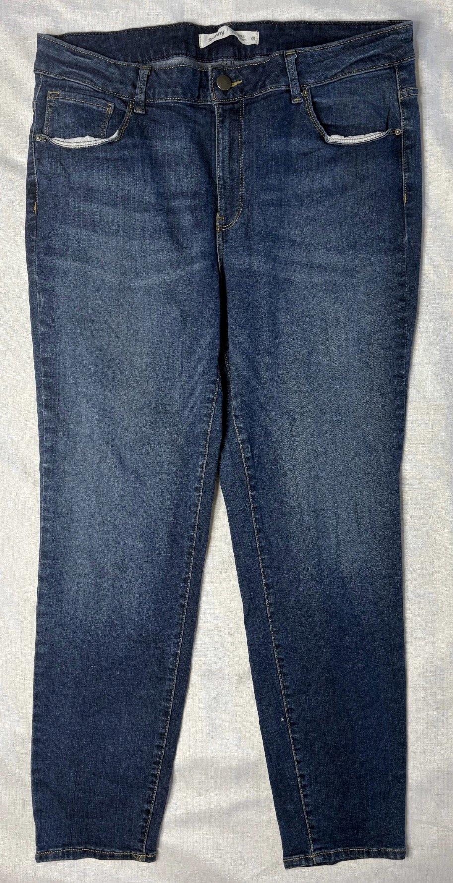 Plus Size Denim Skinny Jeans - Classic Slim Fit (Size 18)