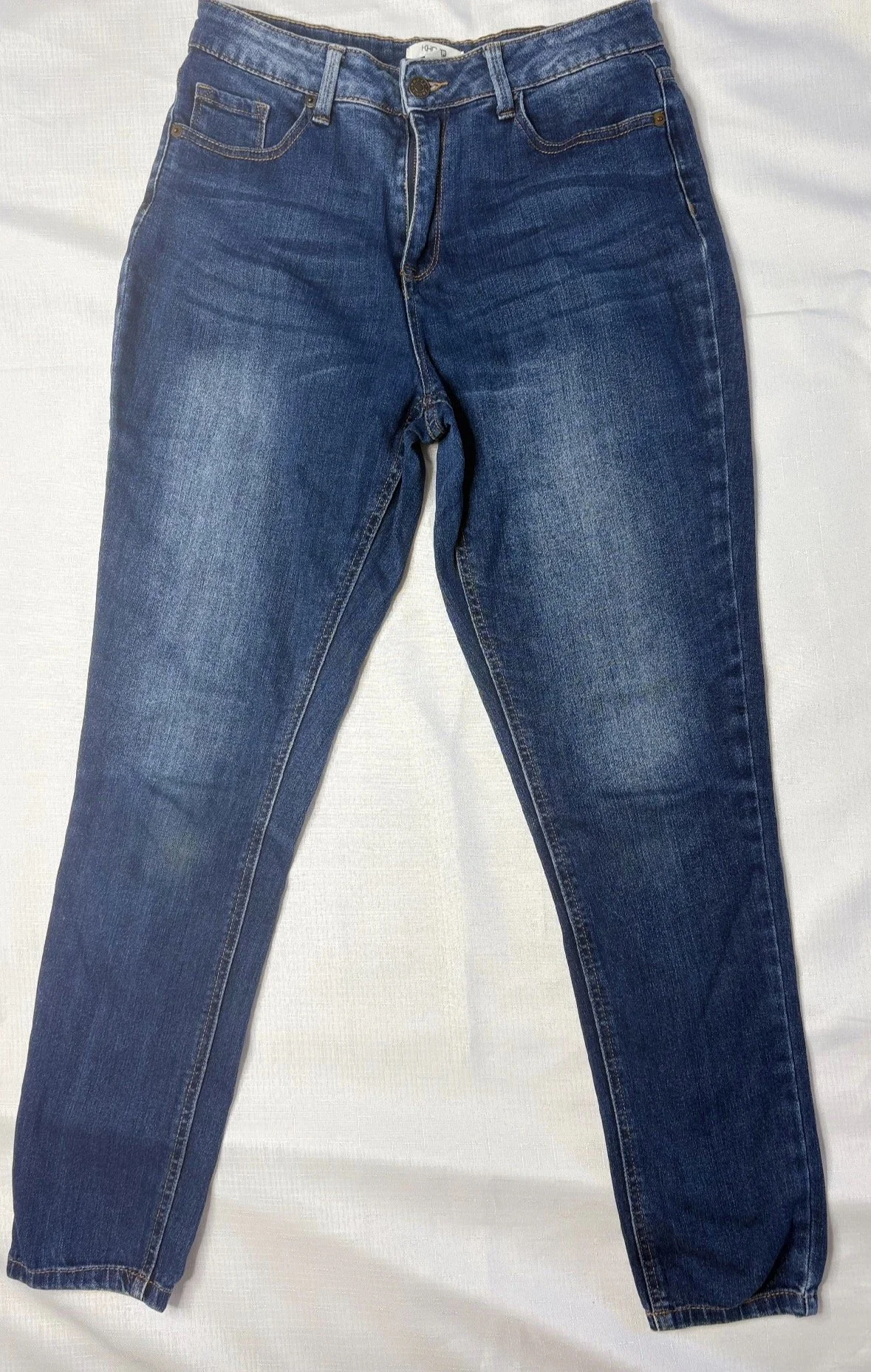 Classic Denim Jeans - Comfortable Everyday Fit (Size 12)