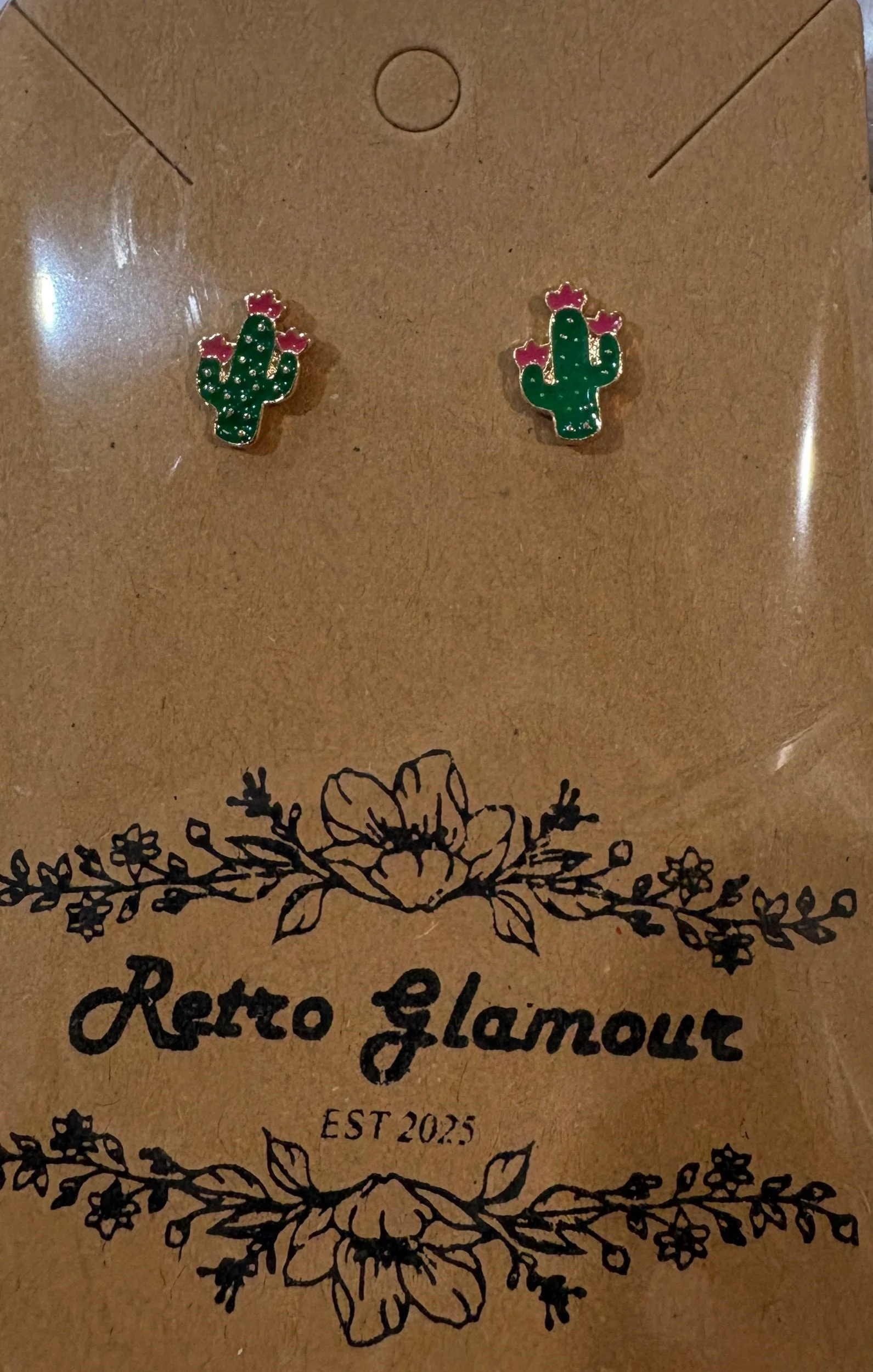 Cactus Stud Earrings