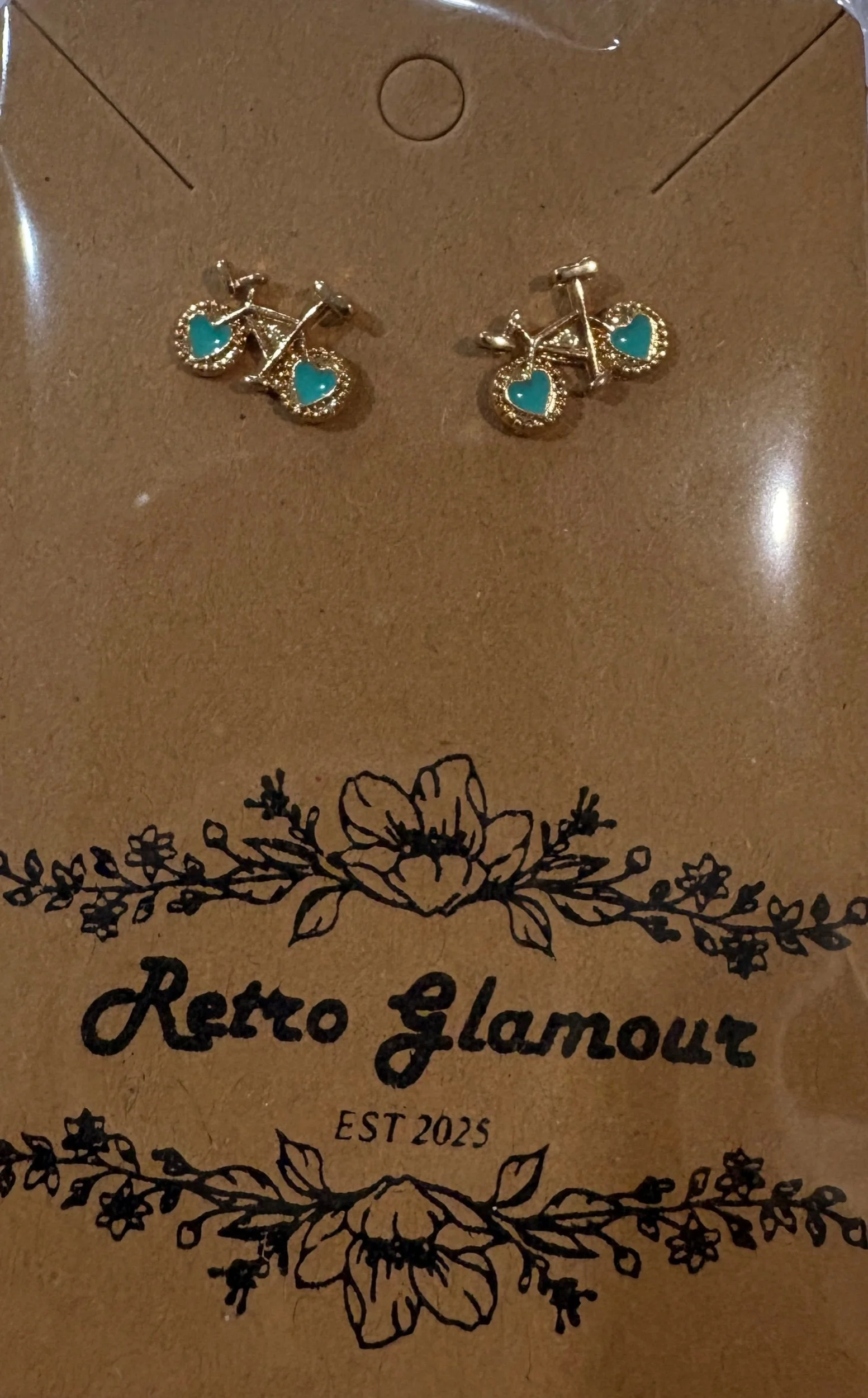 Bicycle Stud Earrings