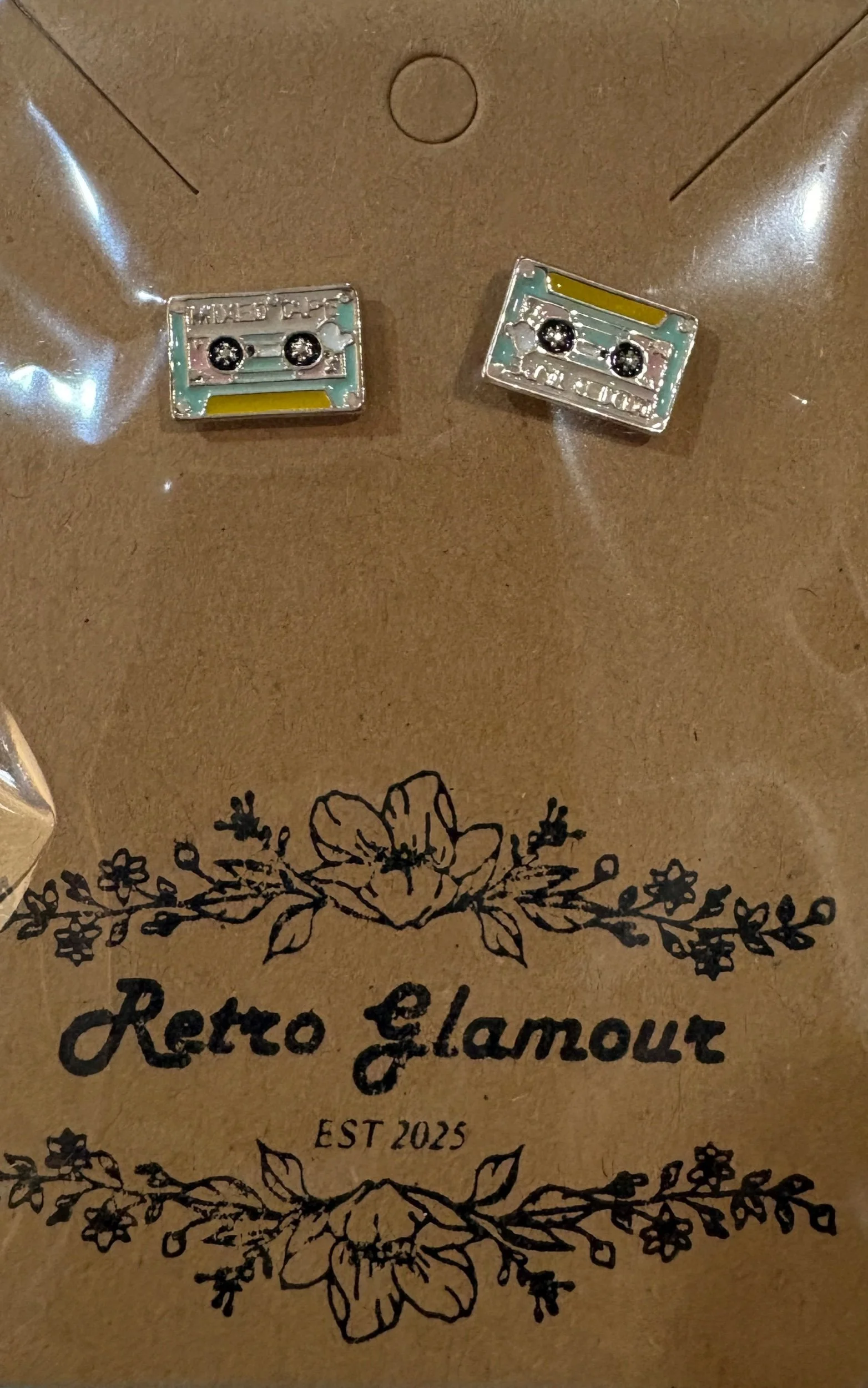 Cassette Stud Earrings