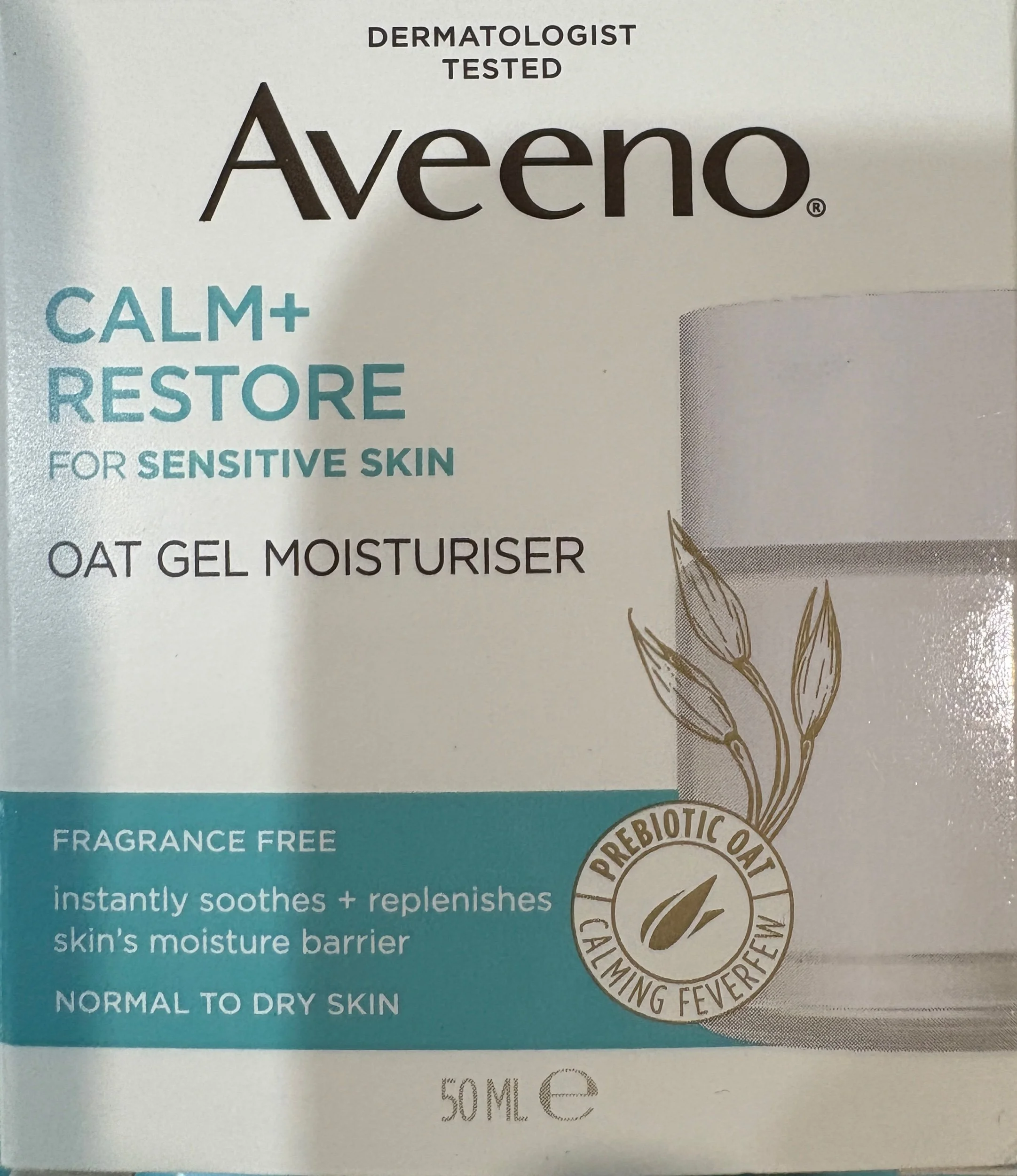 Aveeno Calm + Restore Oat Gel Moisturiser