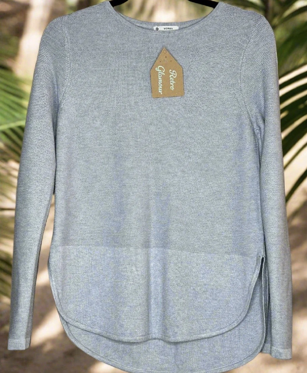 Baby Blue Soft Knit Jumper - Smart Casual - (Size xs)