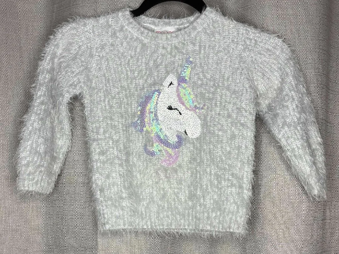 'Mango' Unicorn Knitted Jumper - Casual (Size 3)
