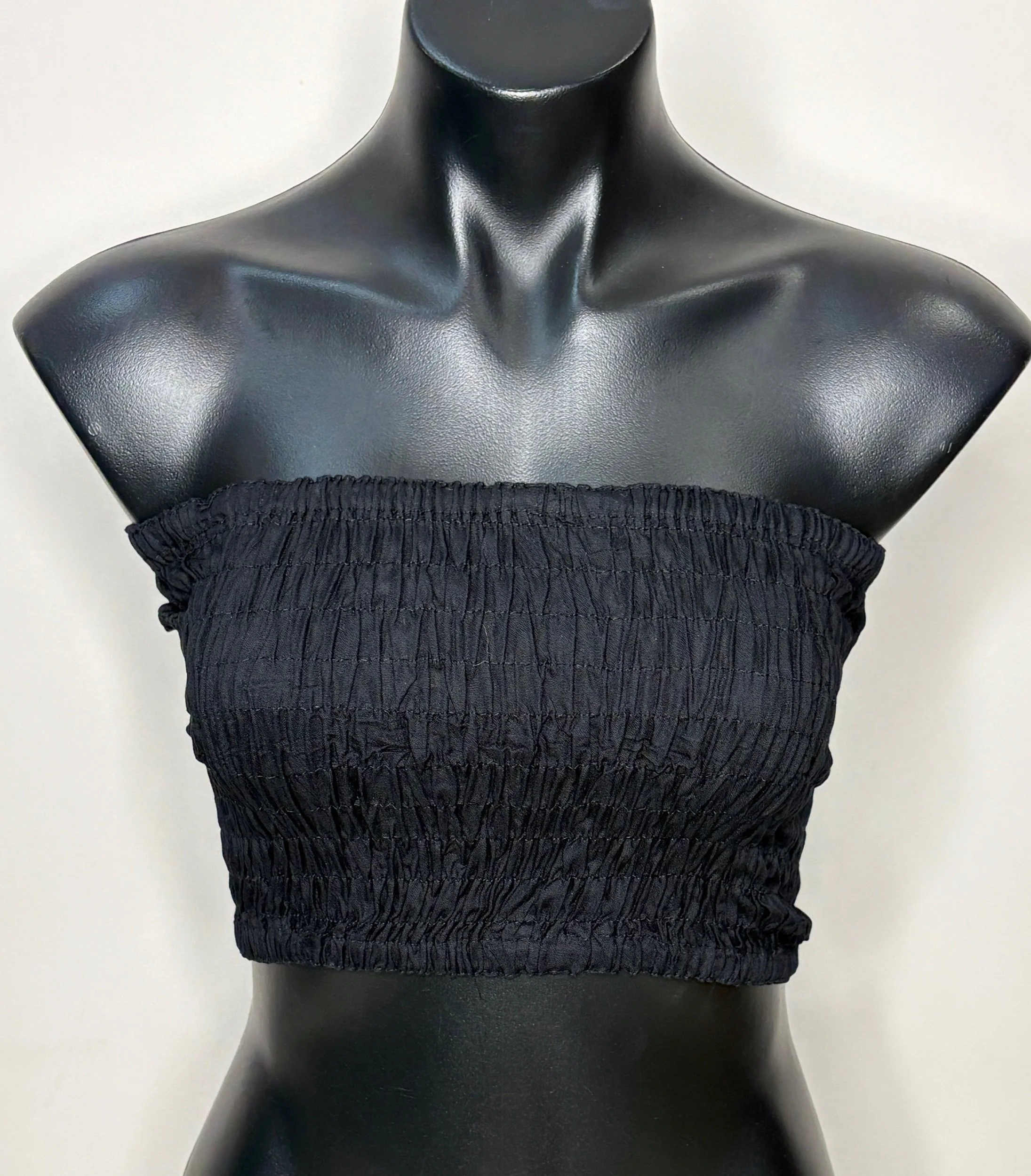 Black Boob Tube - Casual Chic- (Size Small)