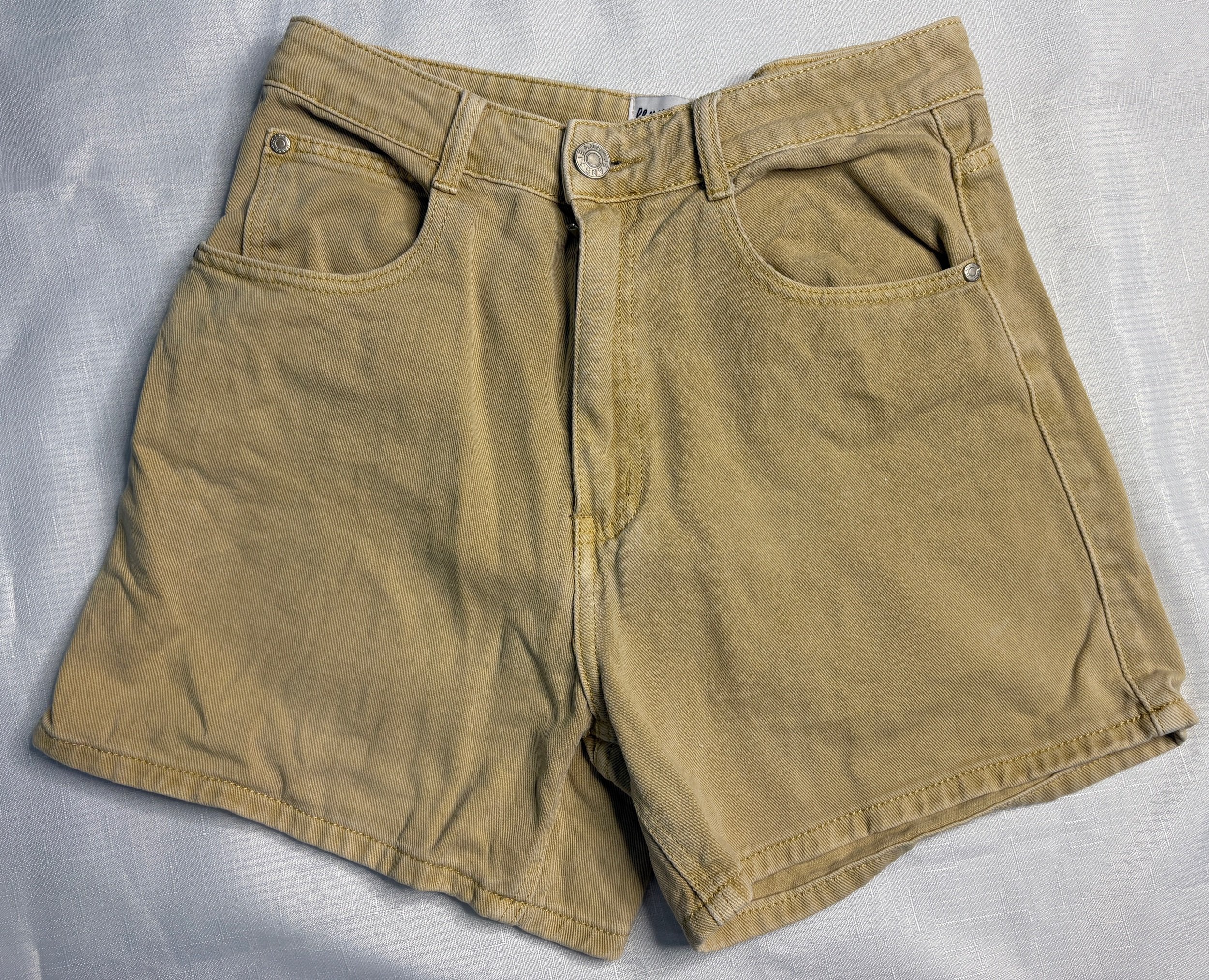 Yellow Denim Princess Polly Short - Classic Casual- (Size 10)