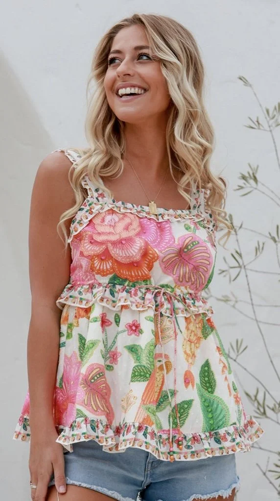 Joop & Gypsy Paradise Melon  Top - Smart  Chic (Size 8)