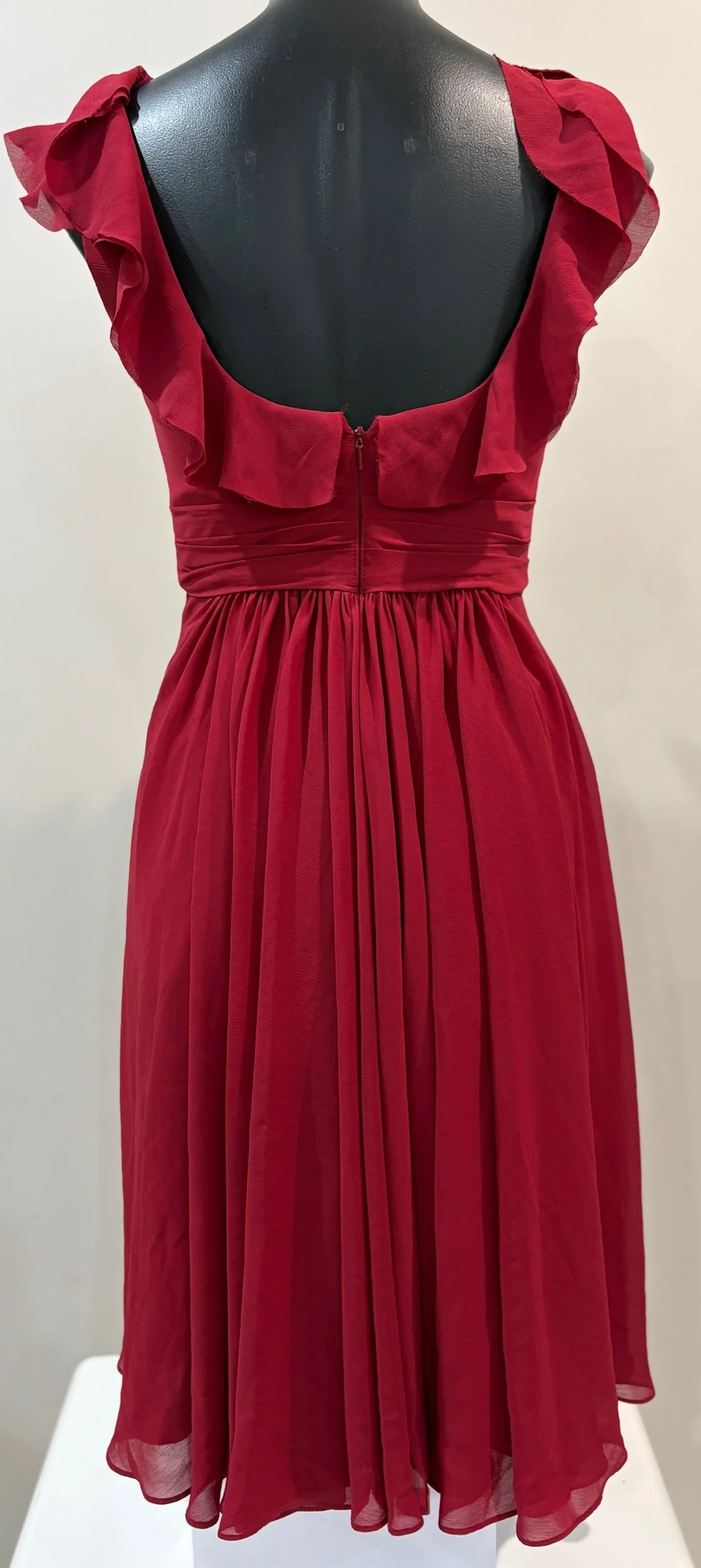 WTOO by Watters & Watters Red Formal Dress ( SIZE 4)-Retro Glamour