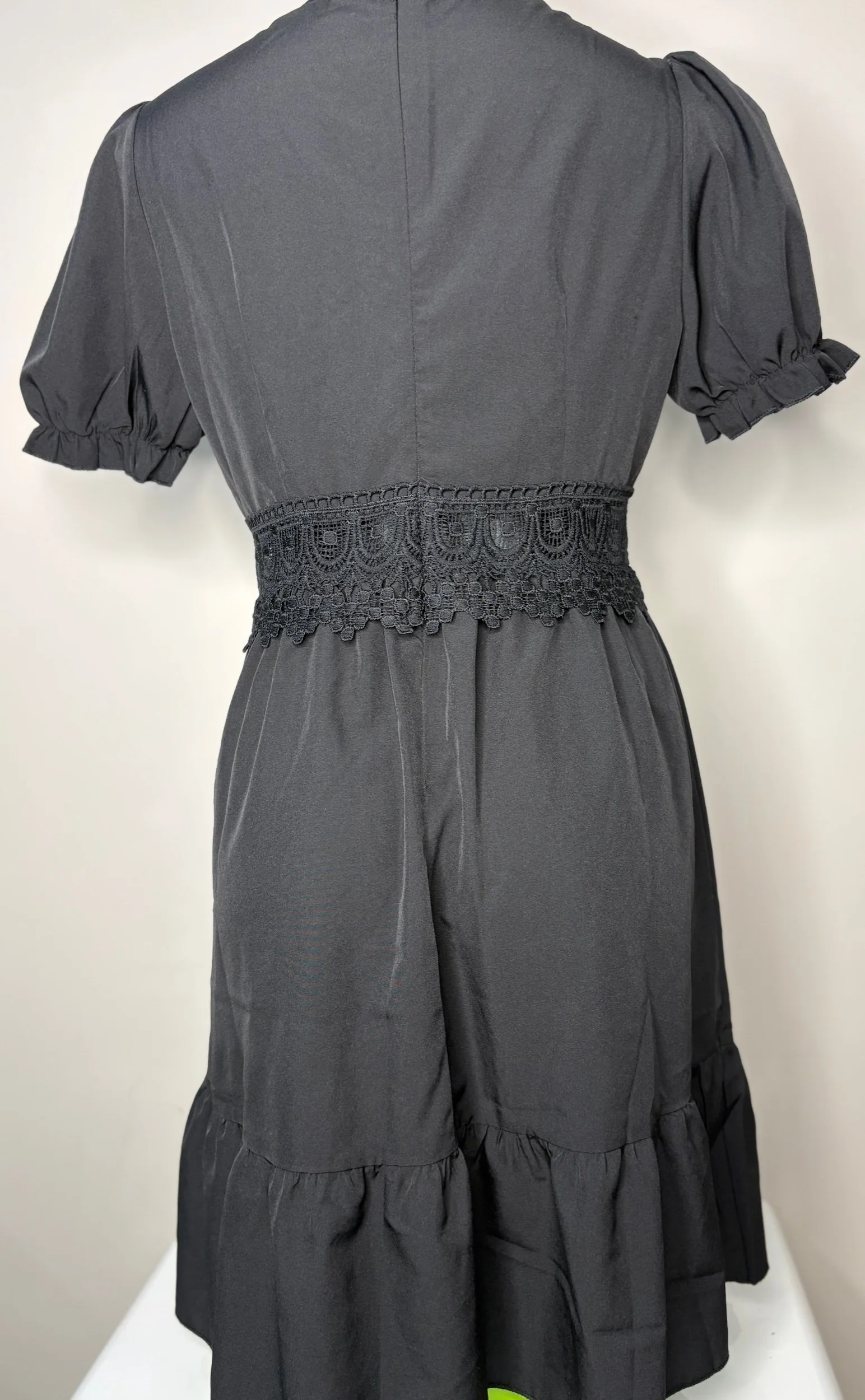 Loness Black Skater Dress (Size 10)- Retro Glamour