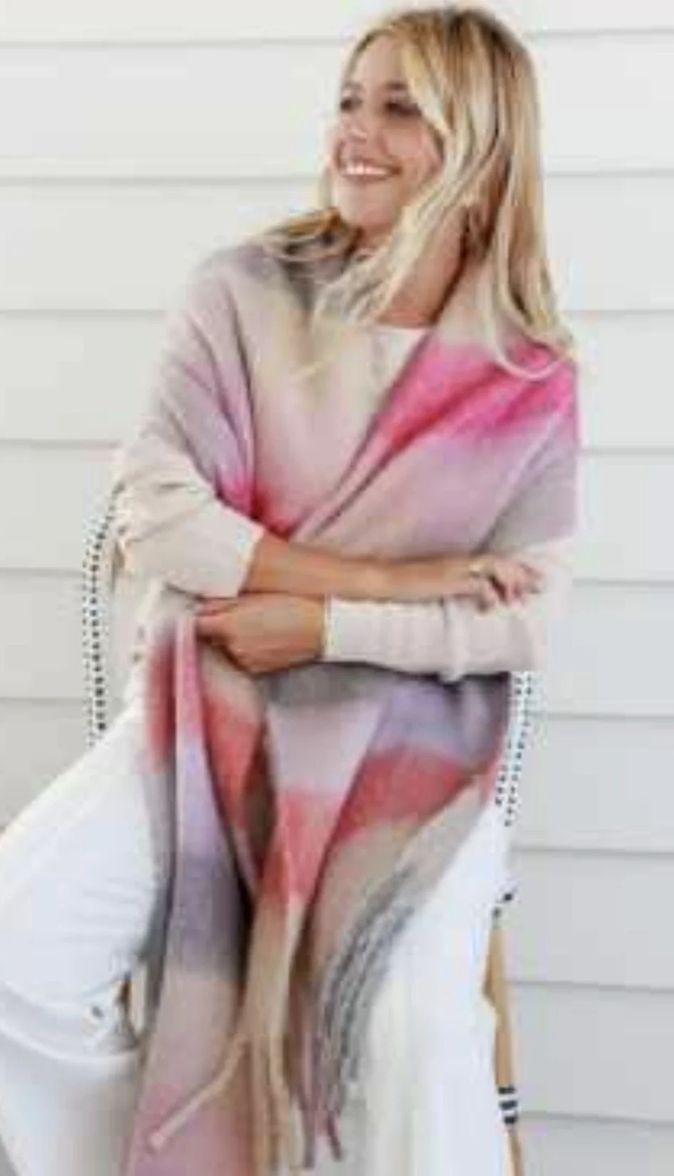 New Season Soft Touch Pink & Lilac Scarf- Retro Glamour
