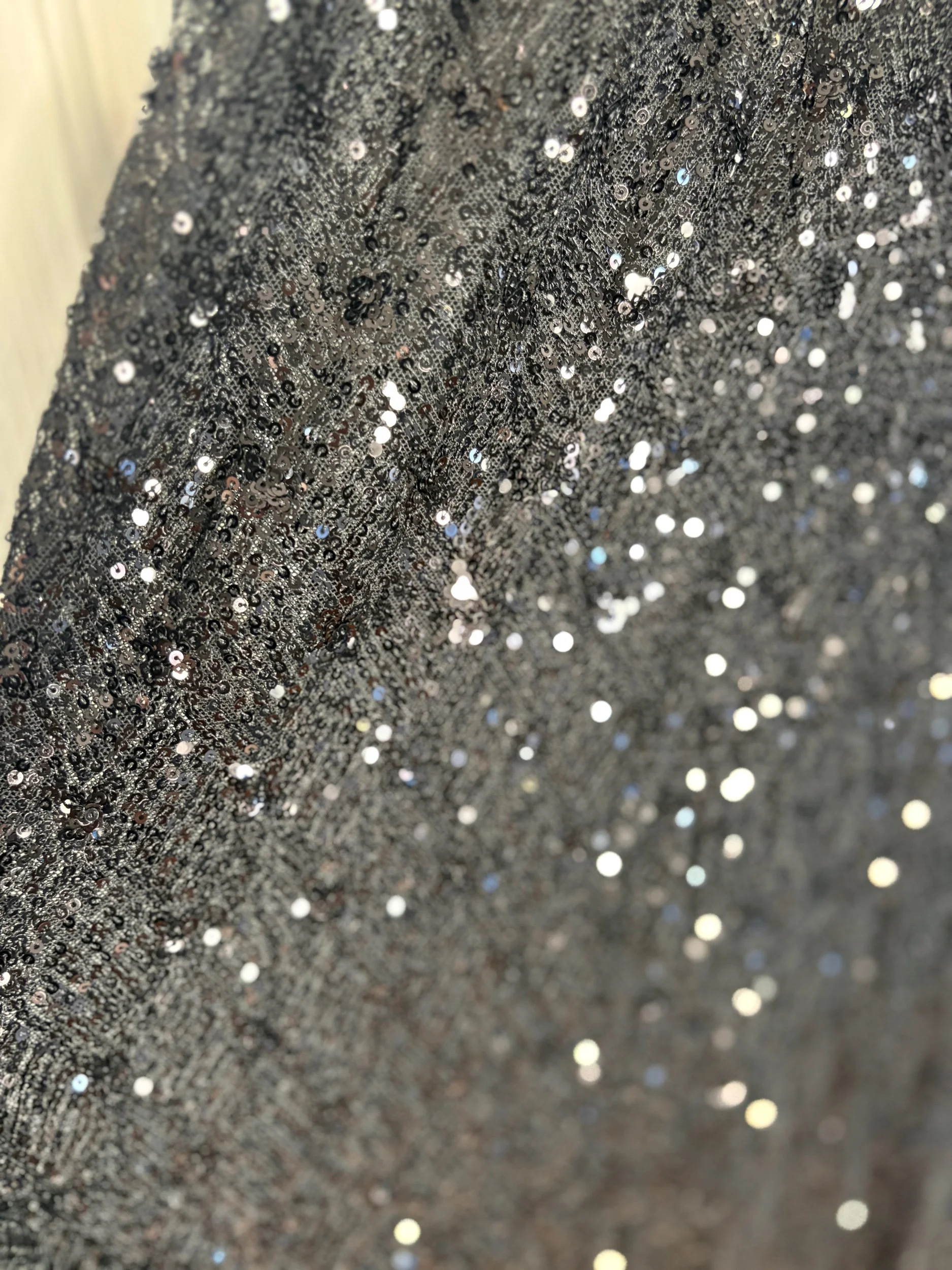 Sambara New Black Sequin After 5 Gown (Size 14)-Retro Glamour