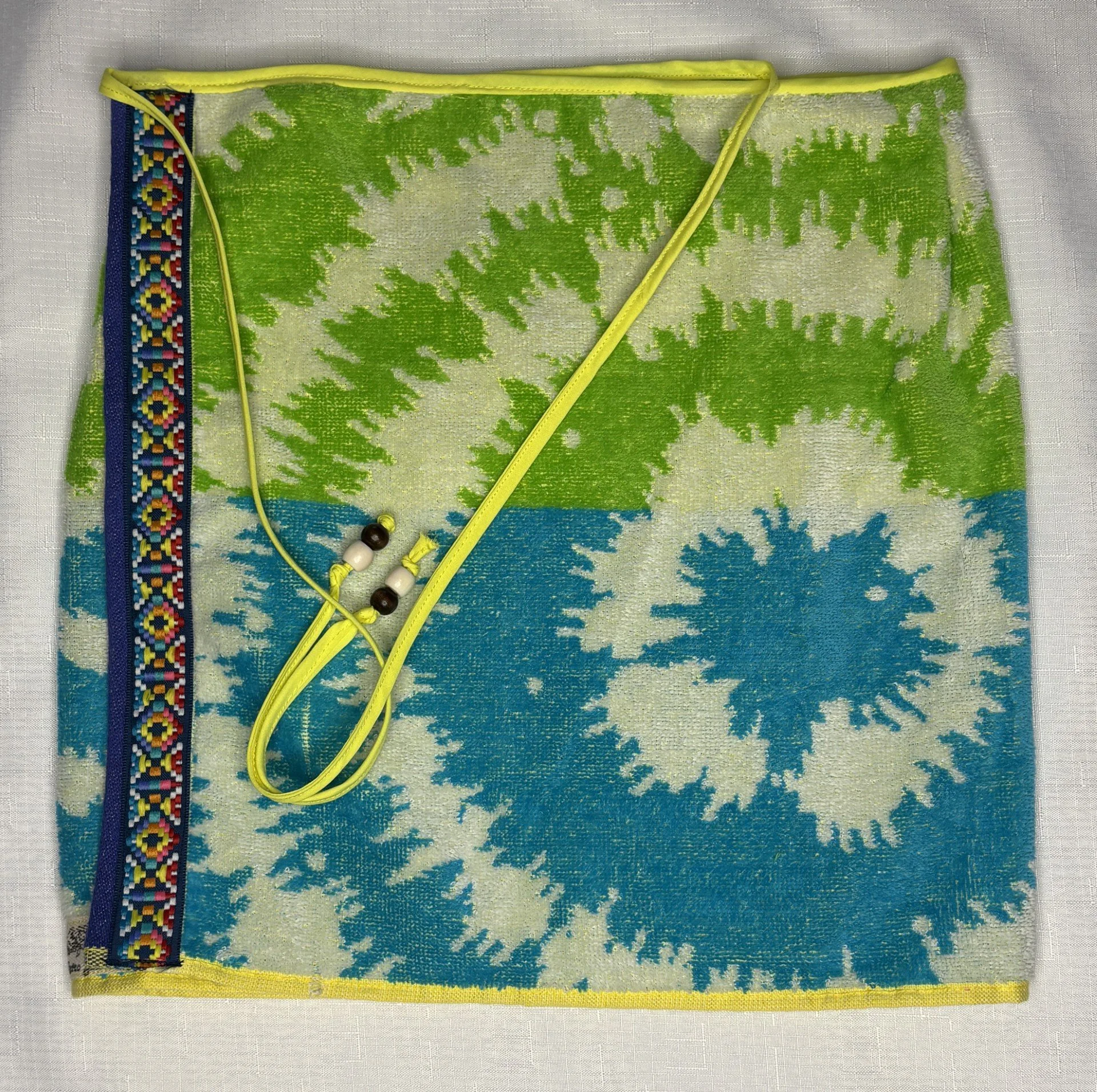 Tie Dye Towel Wrap Skirt - 114cm