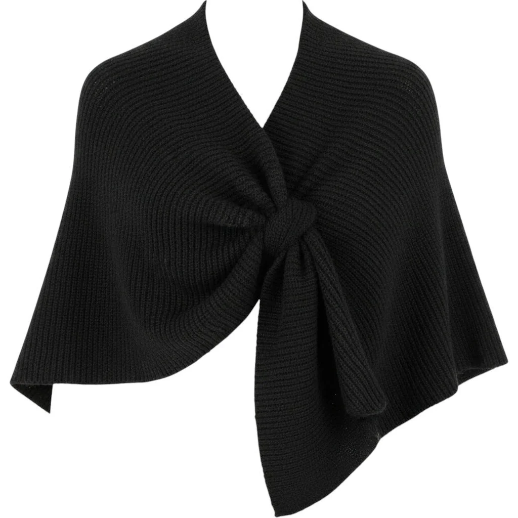 Free Spirit Black Knit Wrap NEW One Size