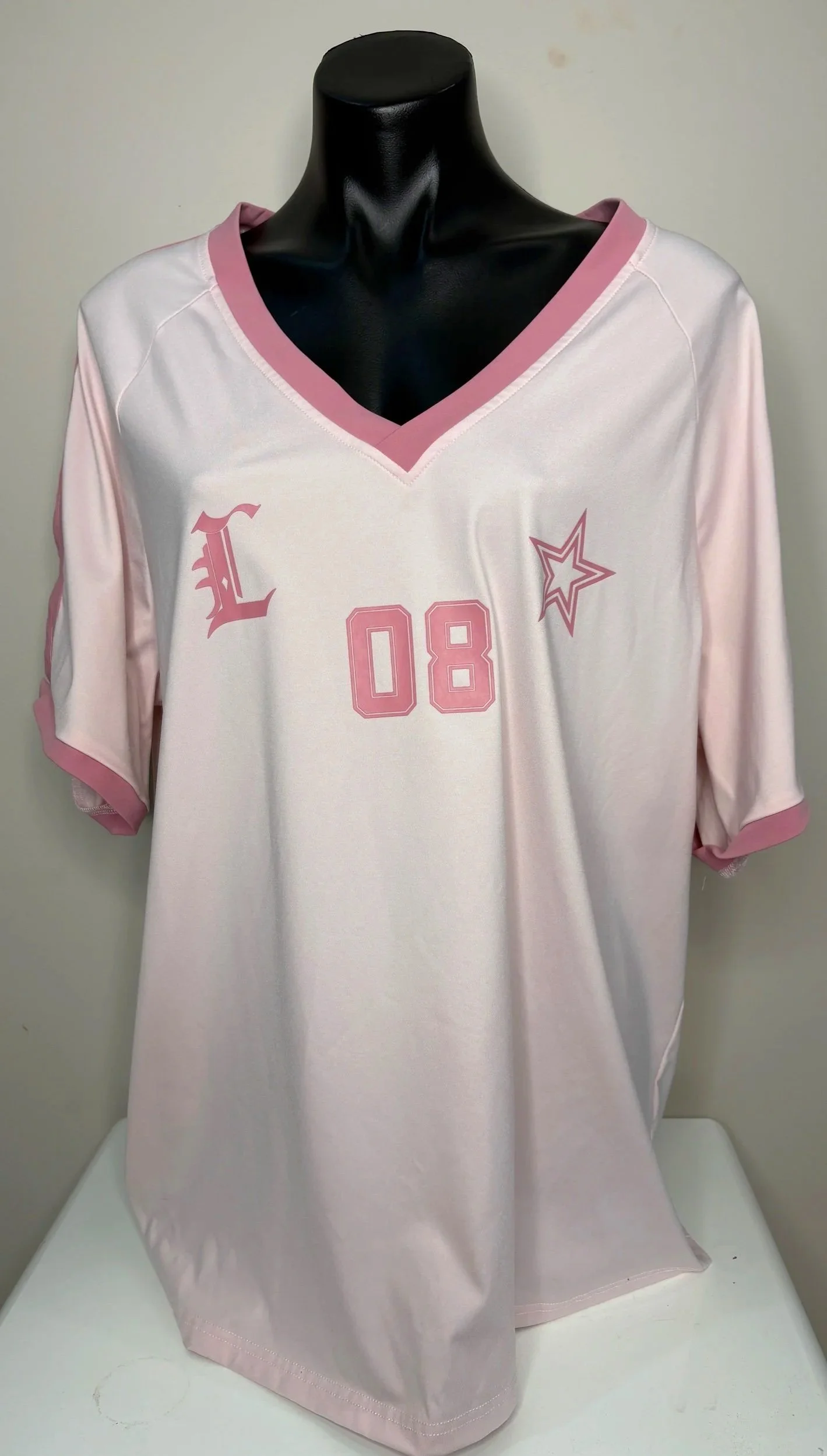 Lioness Baby Pink 08 Oversize Shirt (Size XL)- Retro Glamour