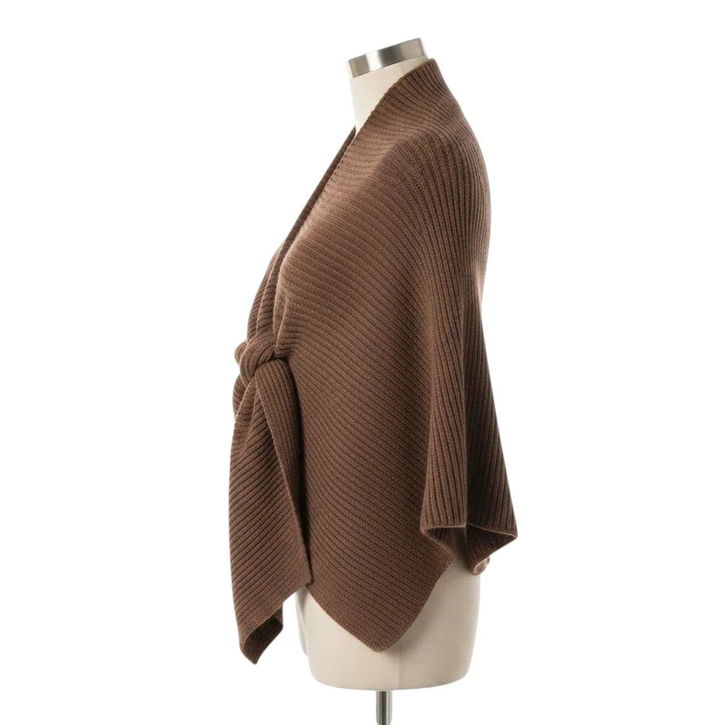 Free Spirit Mocha Knit Wrap One size