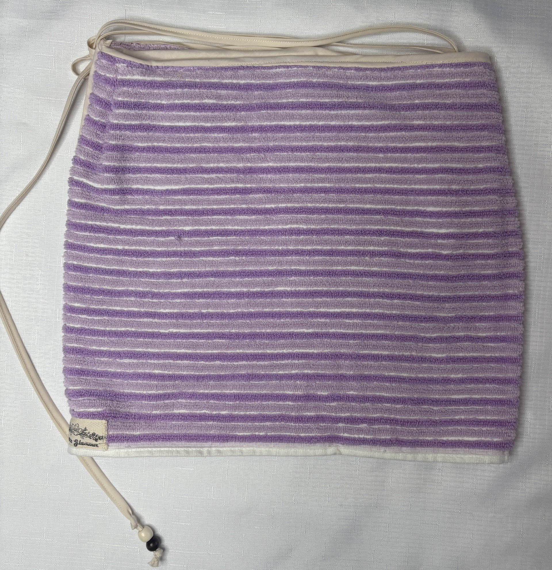 Lilac Towelling Wrap Skirt-108cm