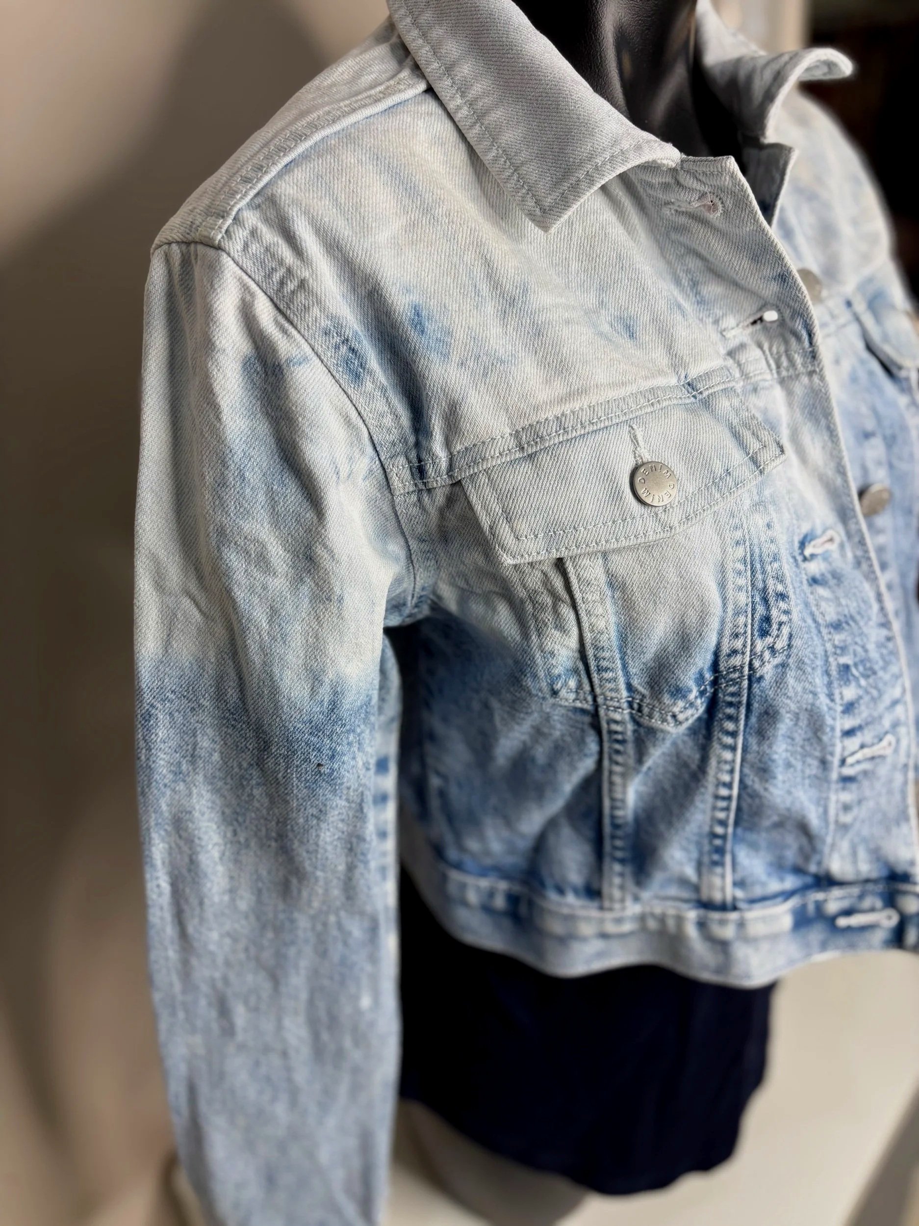Target Ombre Crop Denim Jacket ( Size 14)-Retro Glamour