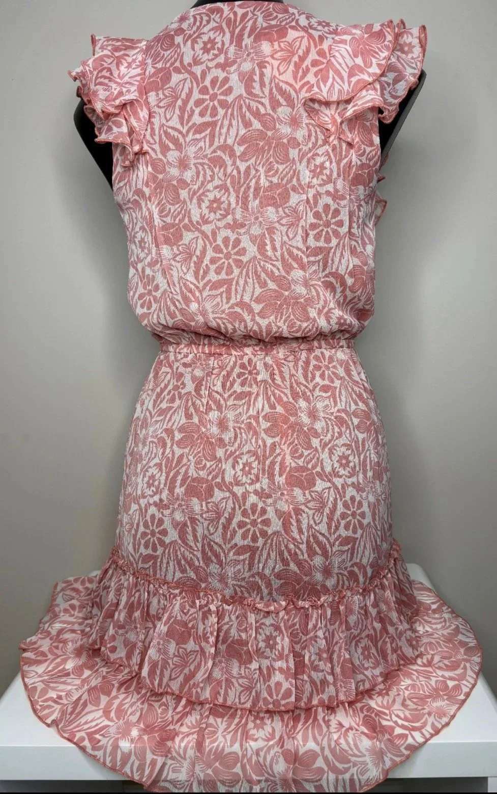 Peach Skater Dress - Soft Feminine (Size 6) - Retro Glamour