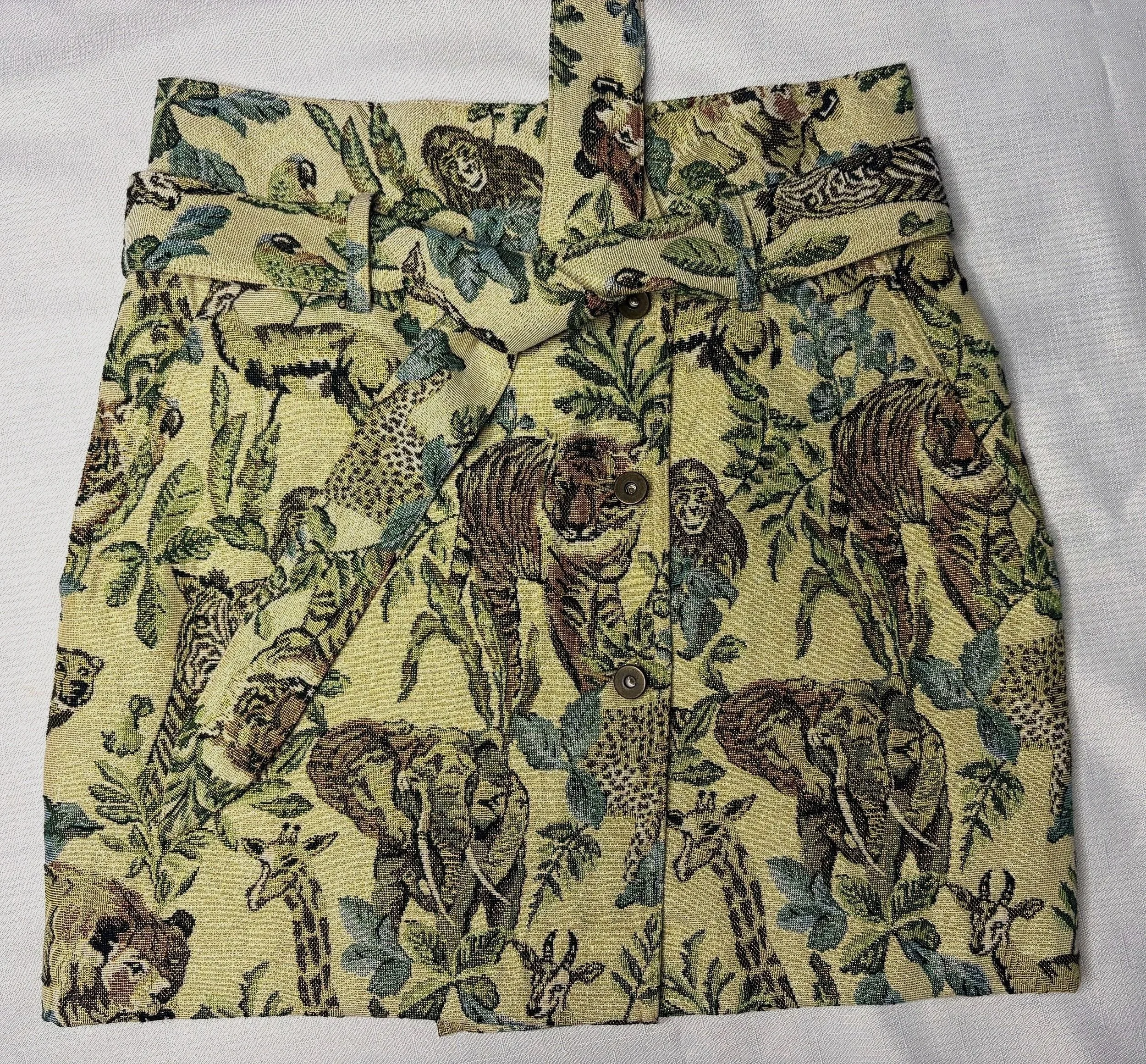 NANUSHKA+Designer+Ivory%2FGold+Jungle+Print+A-Line+%28Size+L%2F14%29-Retro+Glamour.jpg