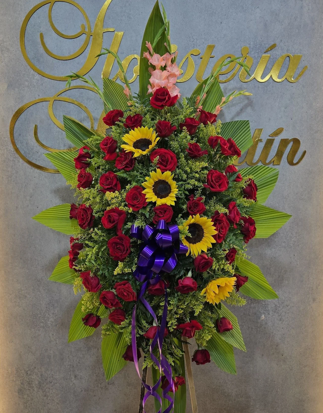 Tripode Rosas y Girasoles