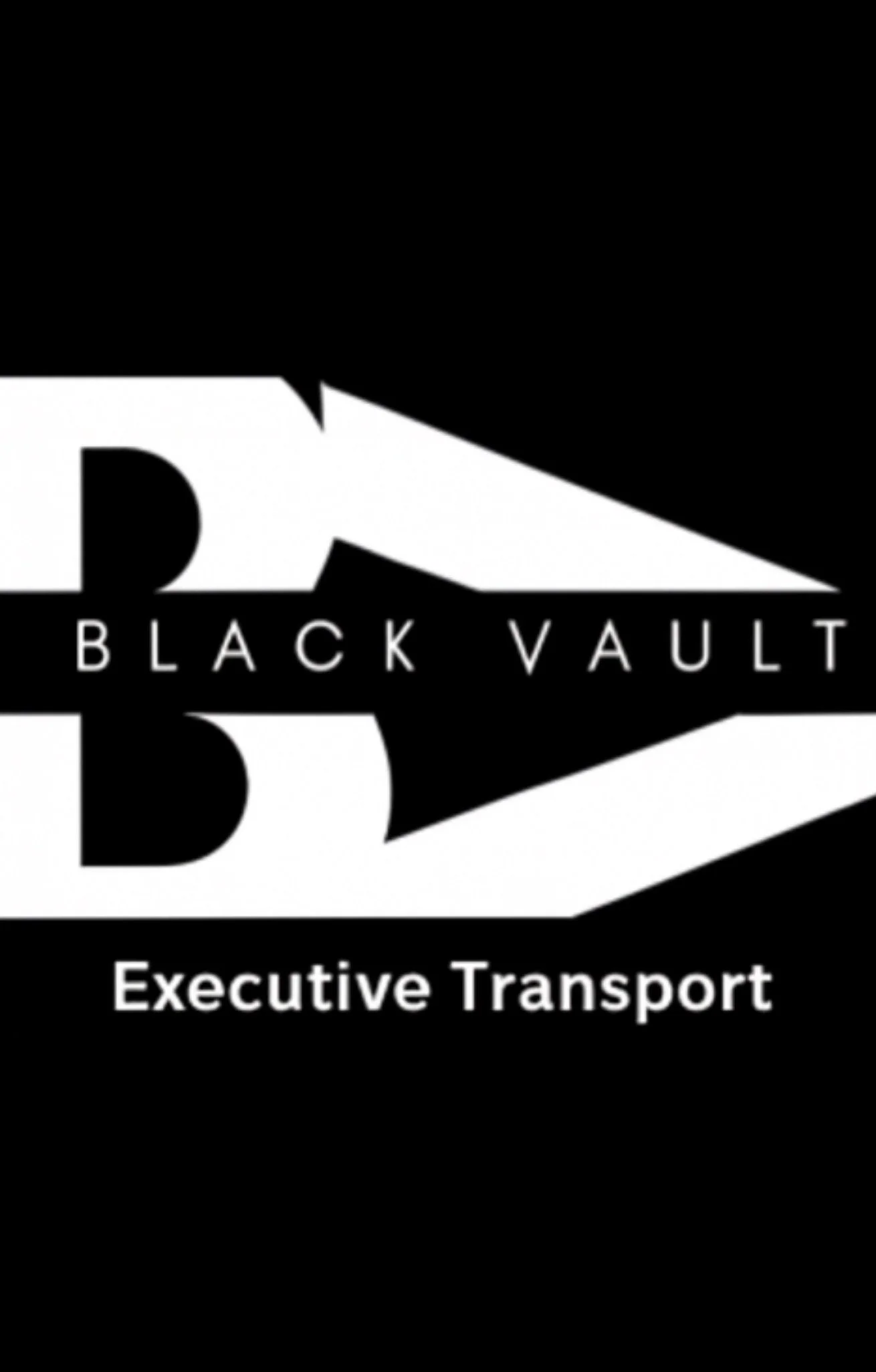 Black Vault logo with a stylized vault door and the words 'Black Vault' and 'Executive Transport'.