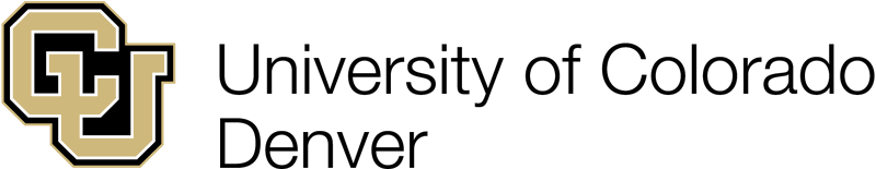 University of Colorado Denver logo with black text on a white background