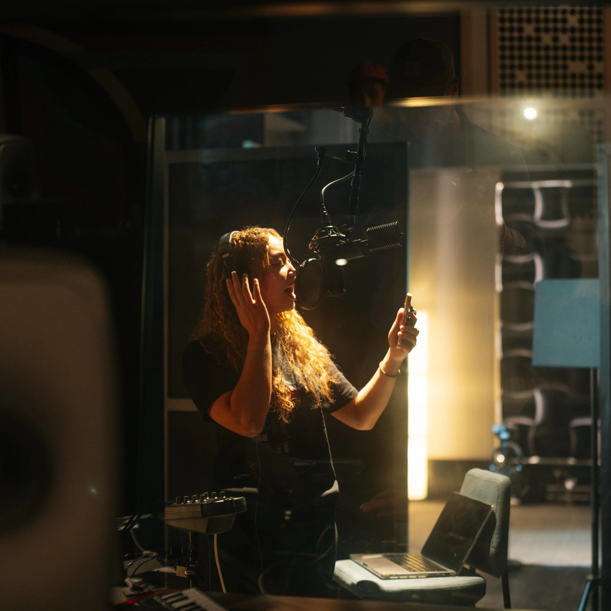Check out these behind the scenes of RIAH recording Voices of Resistance, riffing and brainstorming with Fred Leone and Soju. RIAH is a proud Kamilaroi woman and the youngest of the artists but that didn&rsquo;t stop her from blowing us away with her