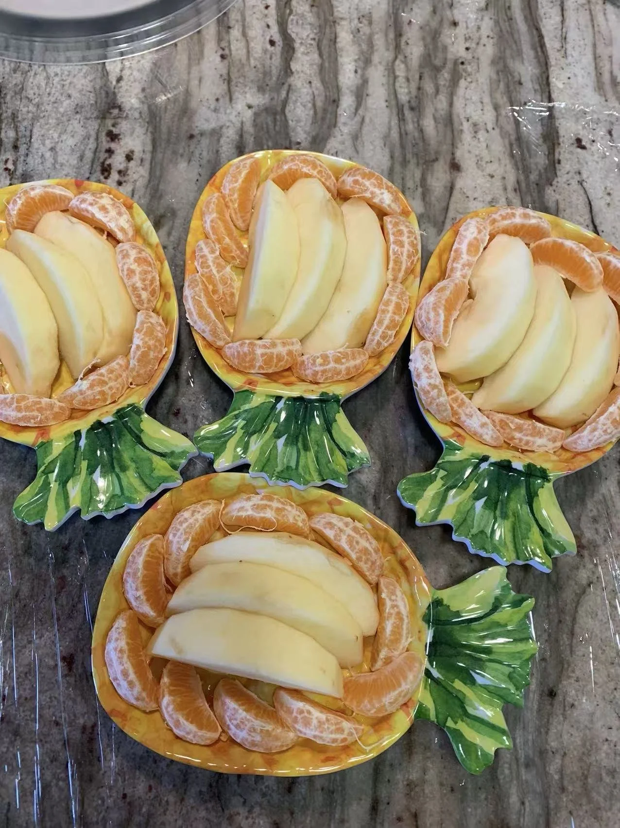 Fresh fruit snacks prepared in-house at Red Apple Daycare in Santa Clara, supporting healthy eating habits for children.