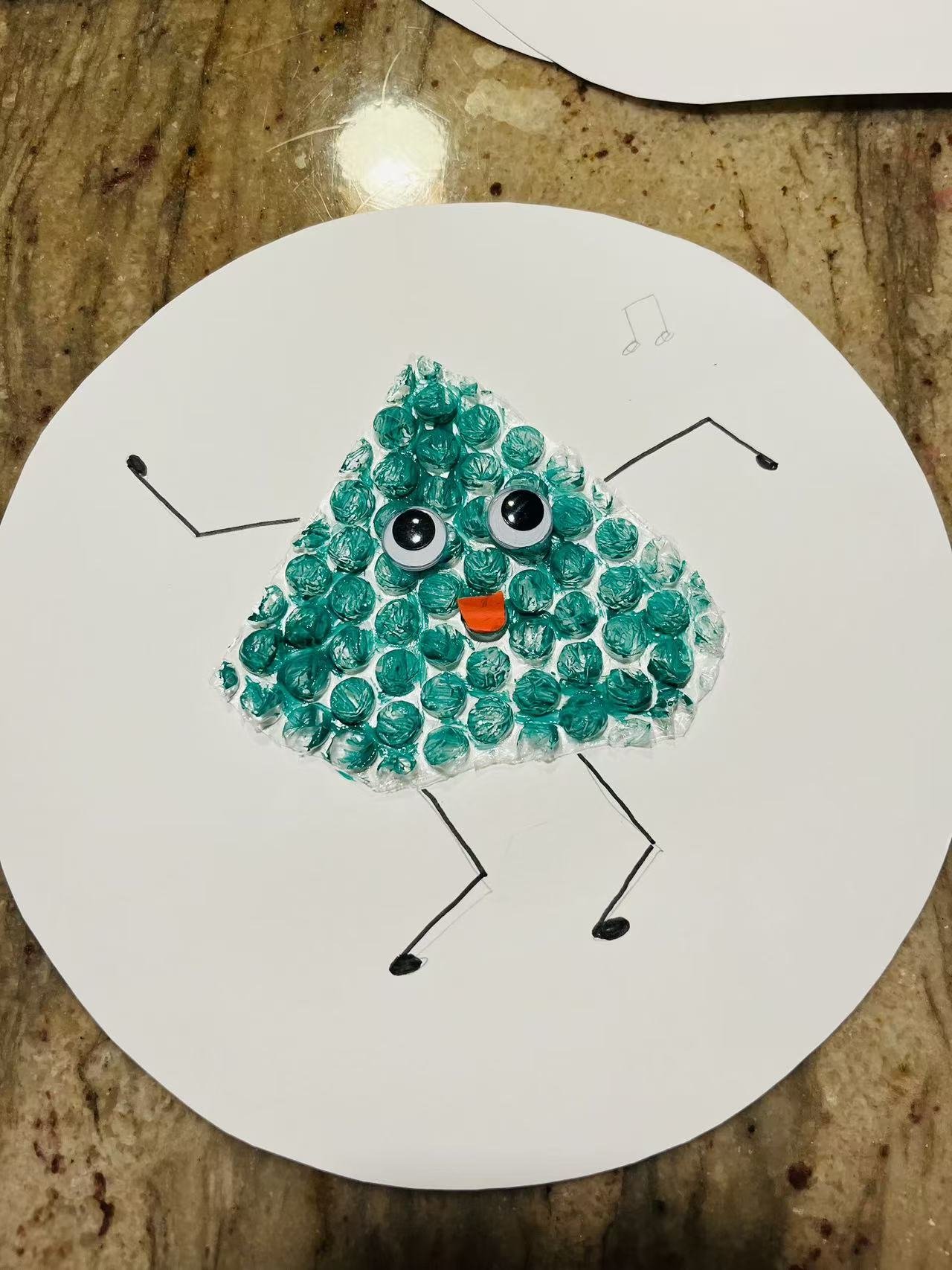 Children’s art project displayed at Red Apple Daycare, encouraging creativity, imagination, and self-expression.
