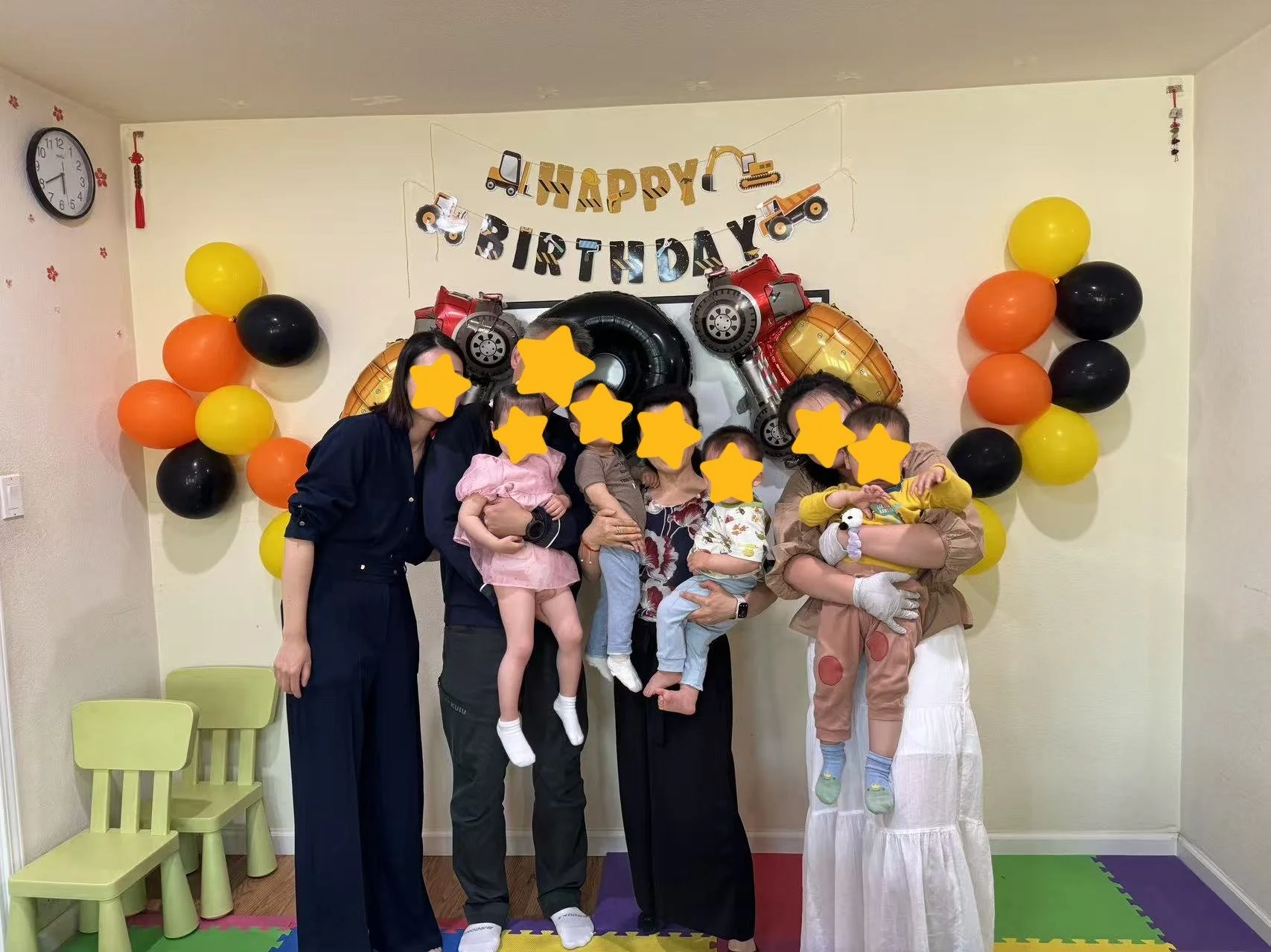 Birthday celebration at Red Apple Daycare, fostering a sense of community and positive social experiences for children.
