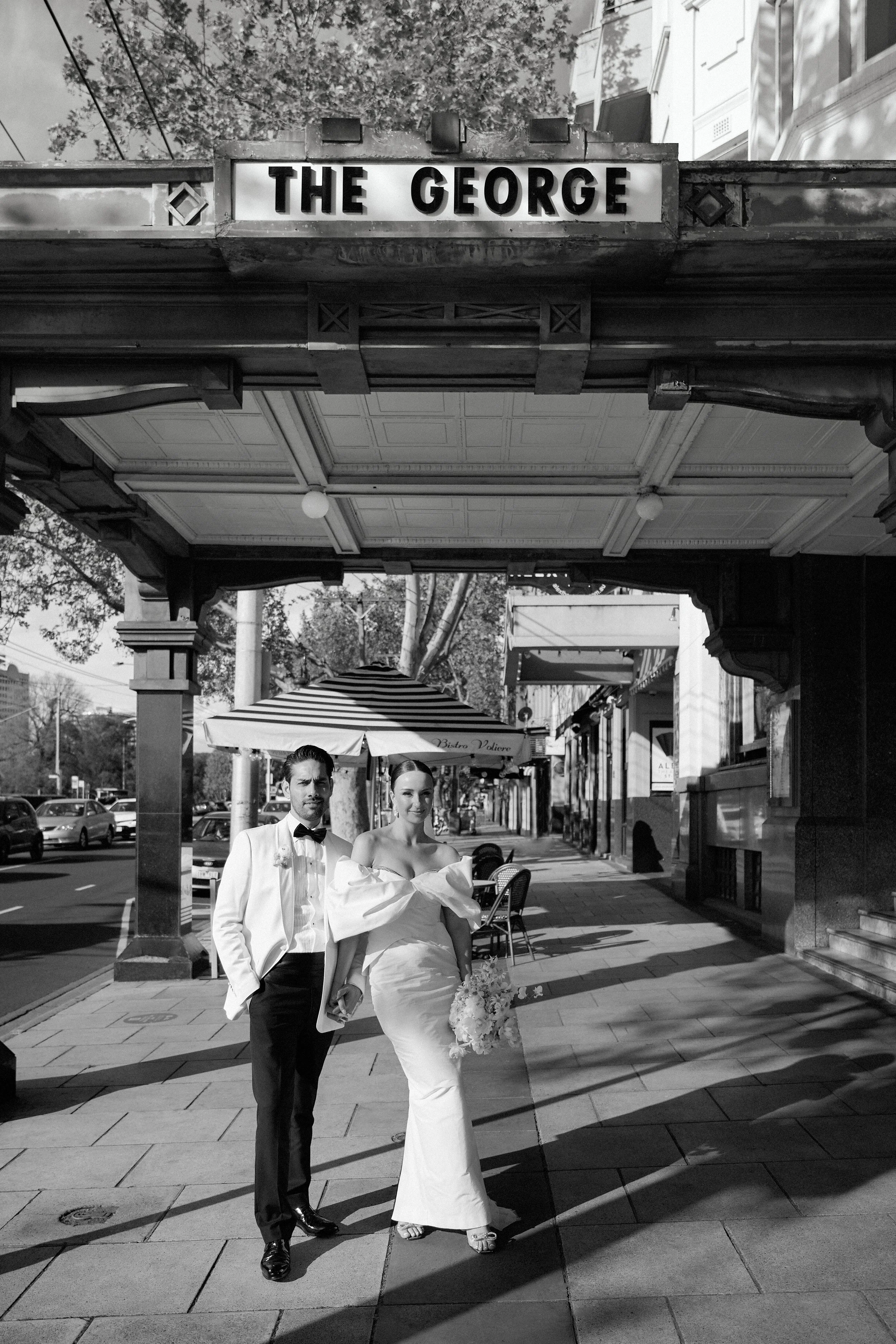 The George Ballroom Entry Awning Fitzroy Street