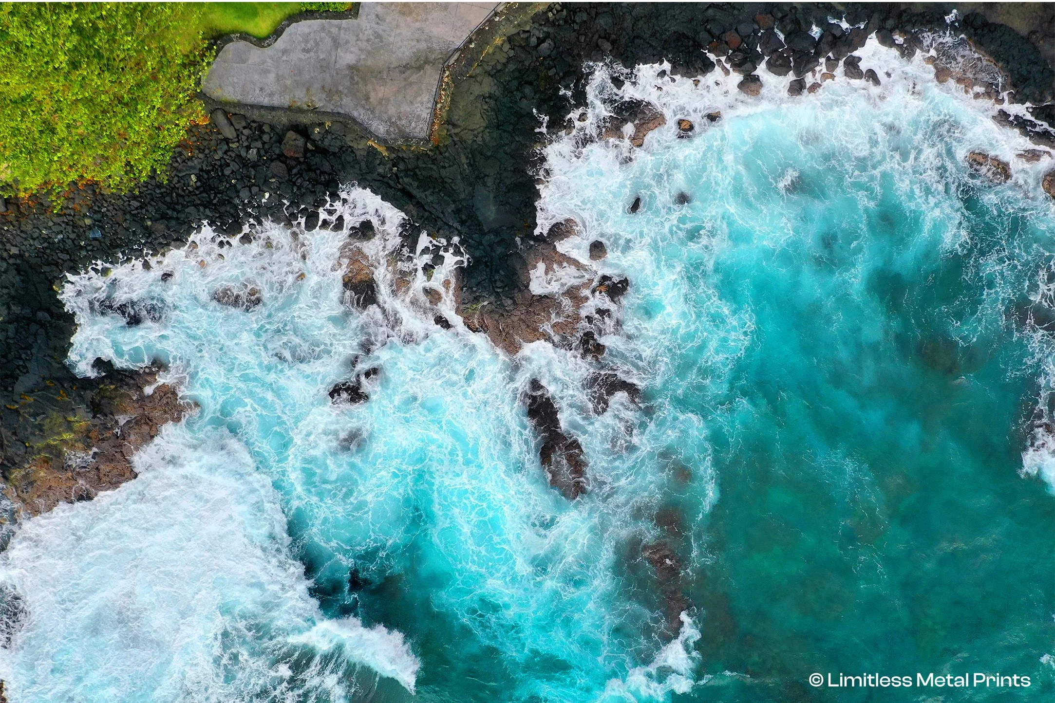 Teal Waves of The Big Island